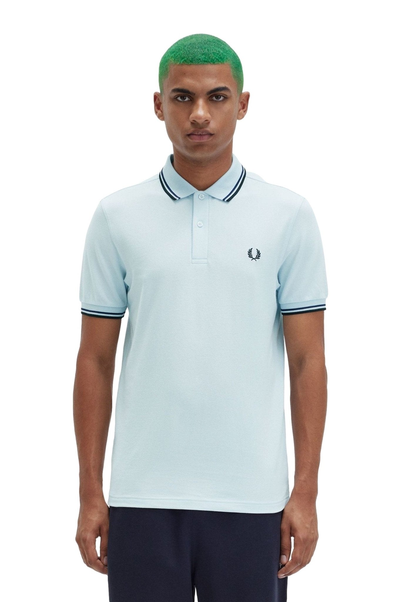 POLO FRED PERRY CELESTE TWIN TIPPED SHIRT T43 - AREA ZERO