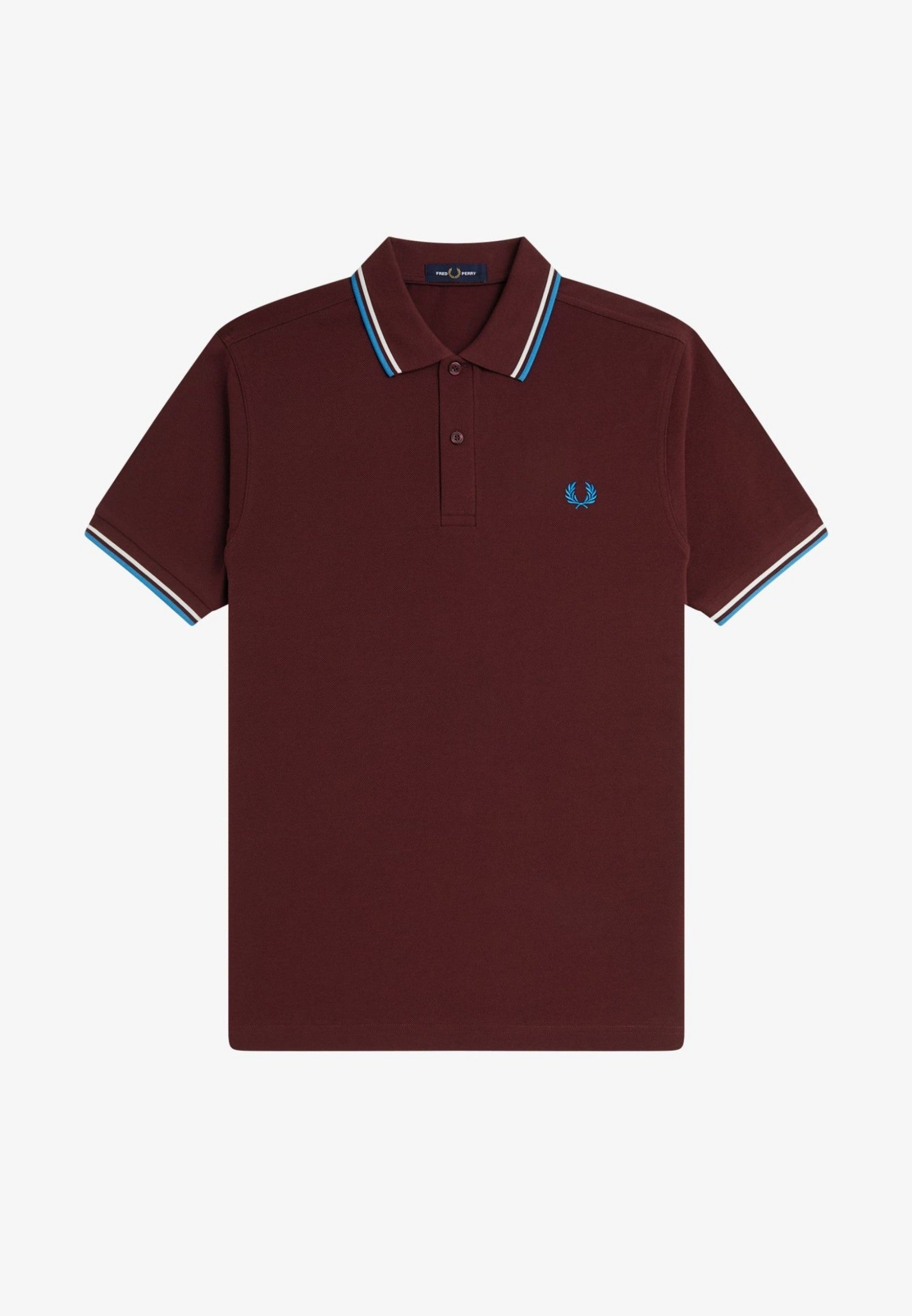 POLO FRED PERRY GRANATE Z63 TWIN TIPPED SHIRT