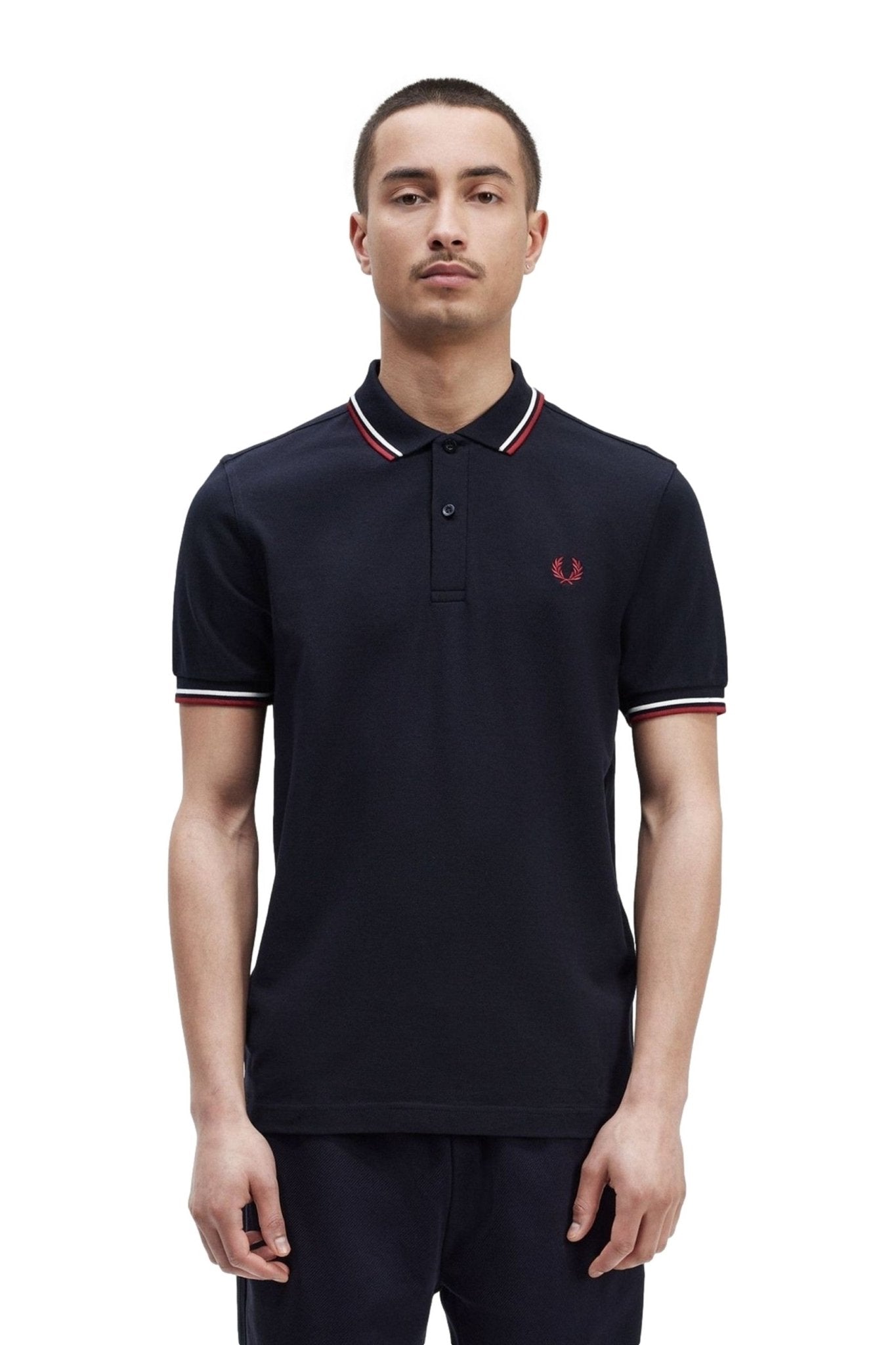 POLO FRED PERRY MARINO TWIN TIPPED SHIRT T55 - AREA ZERO