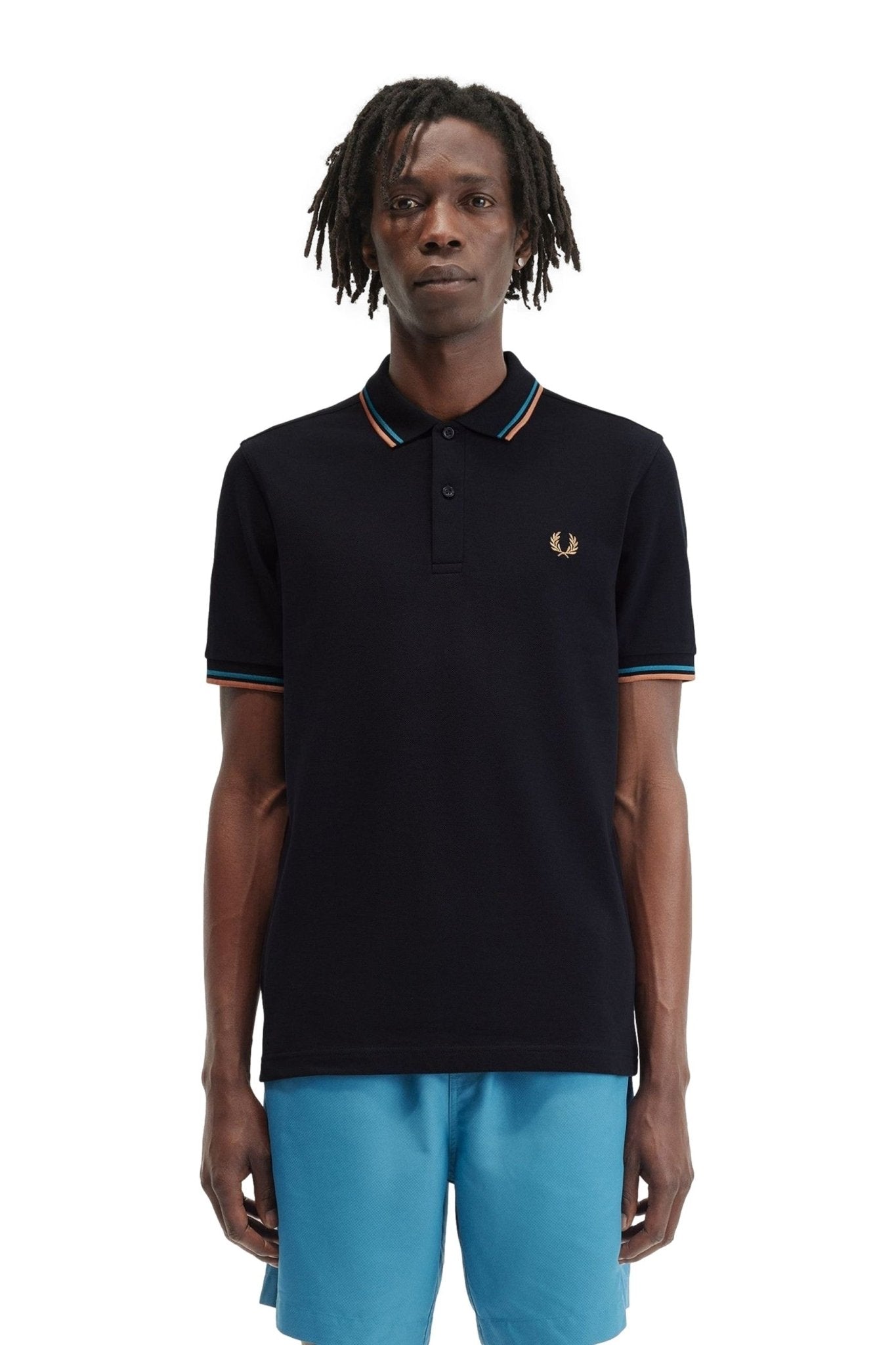 POLO FRED PERRY MARINO V03 TWIN TIPPED SHIRT - AREA ZERO