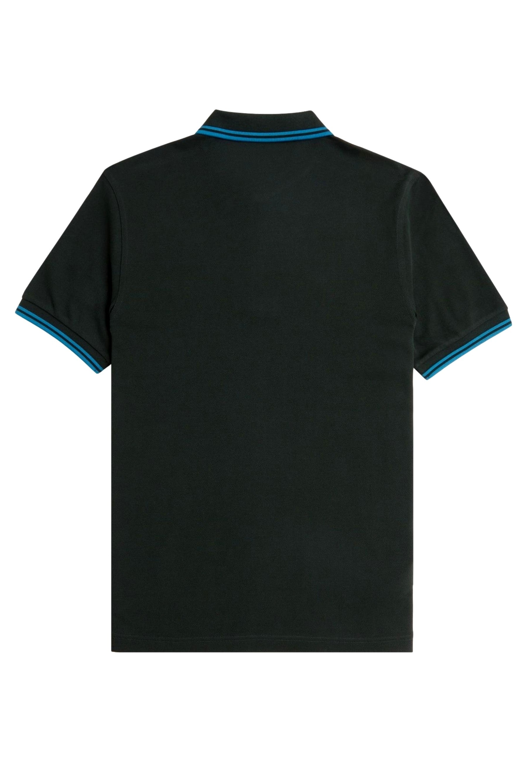 POLO FRED PERRY MARINO/VERDE TWIN TIPPED SHIRT