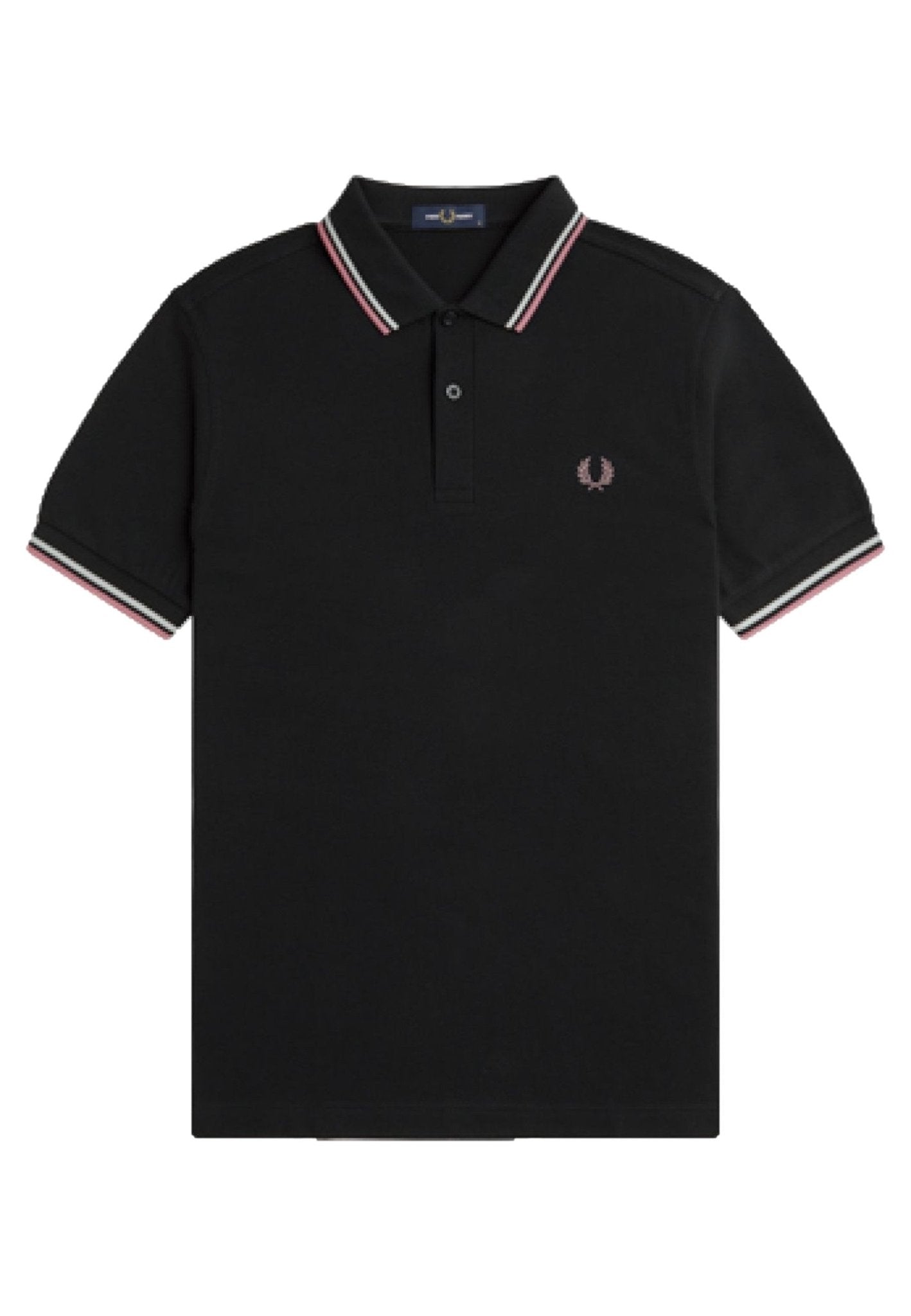 POLO FRED PERRY NEGRO V04 TWIN TIPPED SHIRT - AREA ZERO