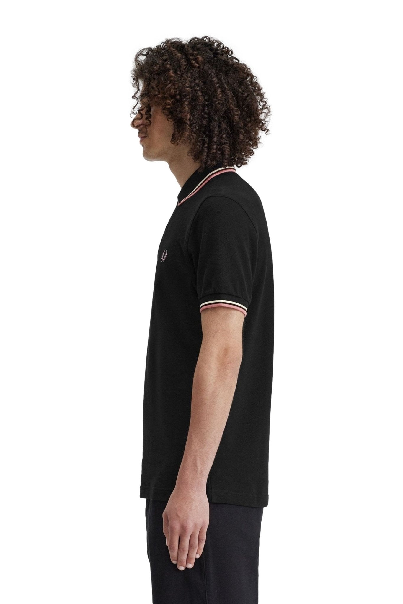 POLO FRED PERRY NEGRO V04 TWIN TIPPED SHIRT - AREA ZERO