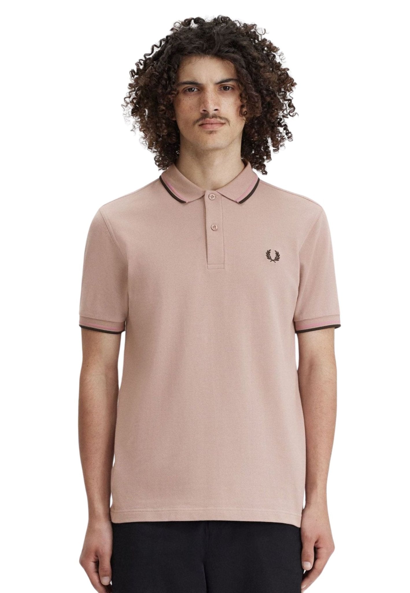 POLO FRED PERRY ROSA U89 TWIN TIPPED SHIRT - AREA ZERO