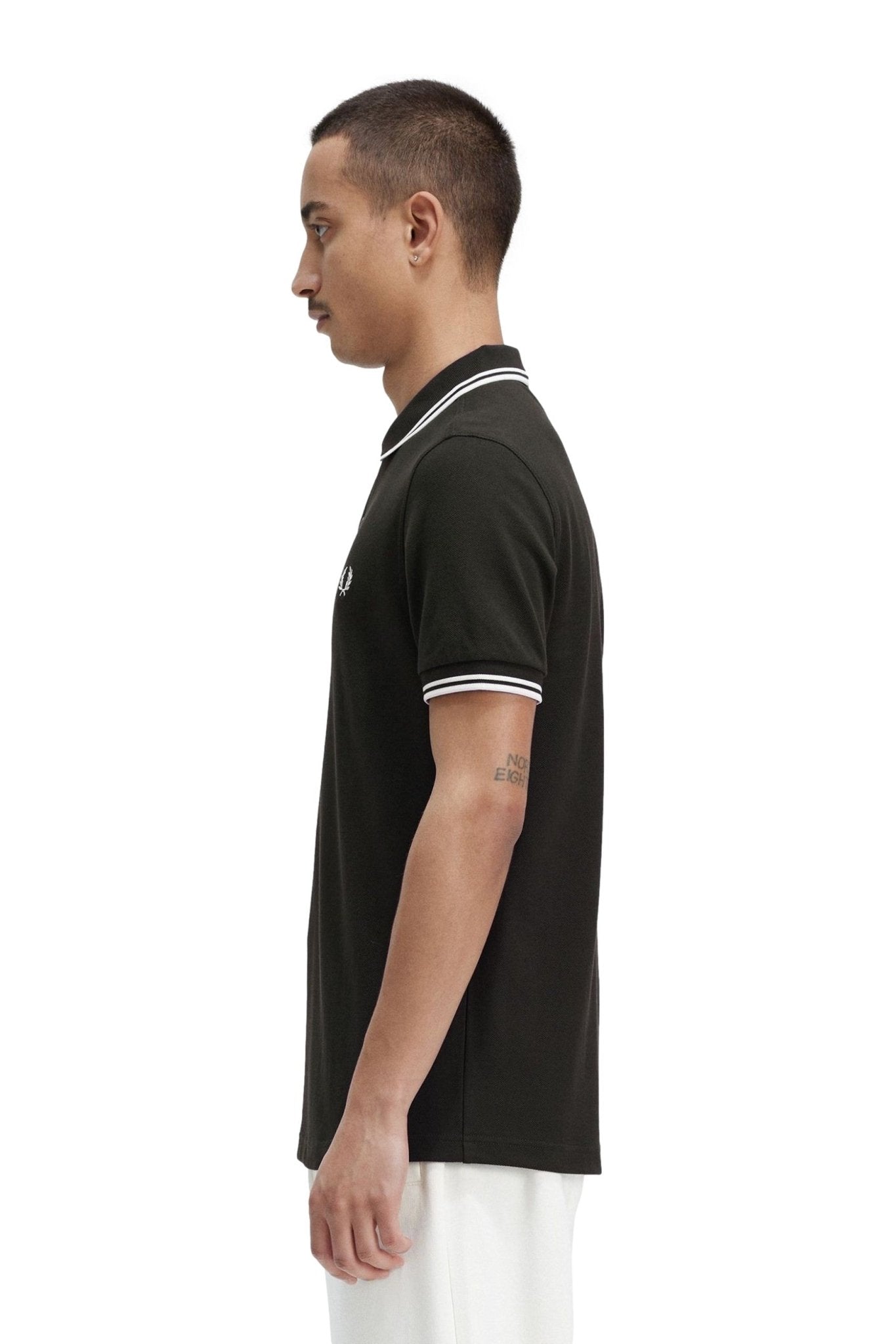 POLO FRED PERRY VERDE TWIN TIPPED SHIRT T50 - AREA ZERO