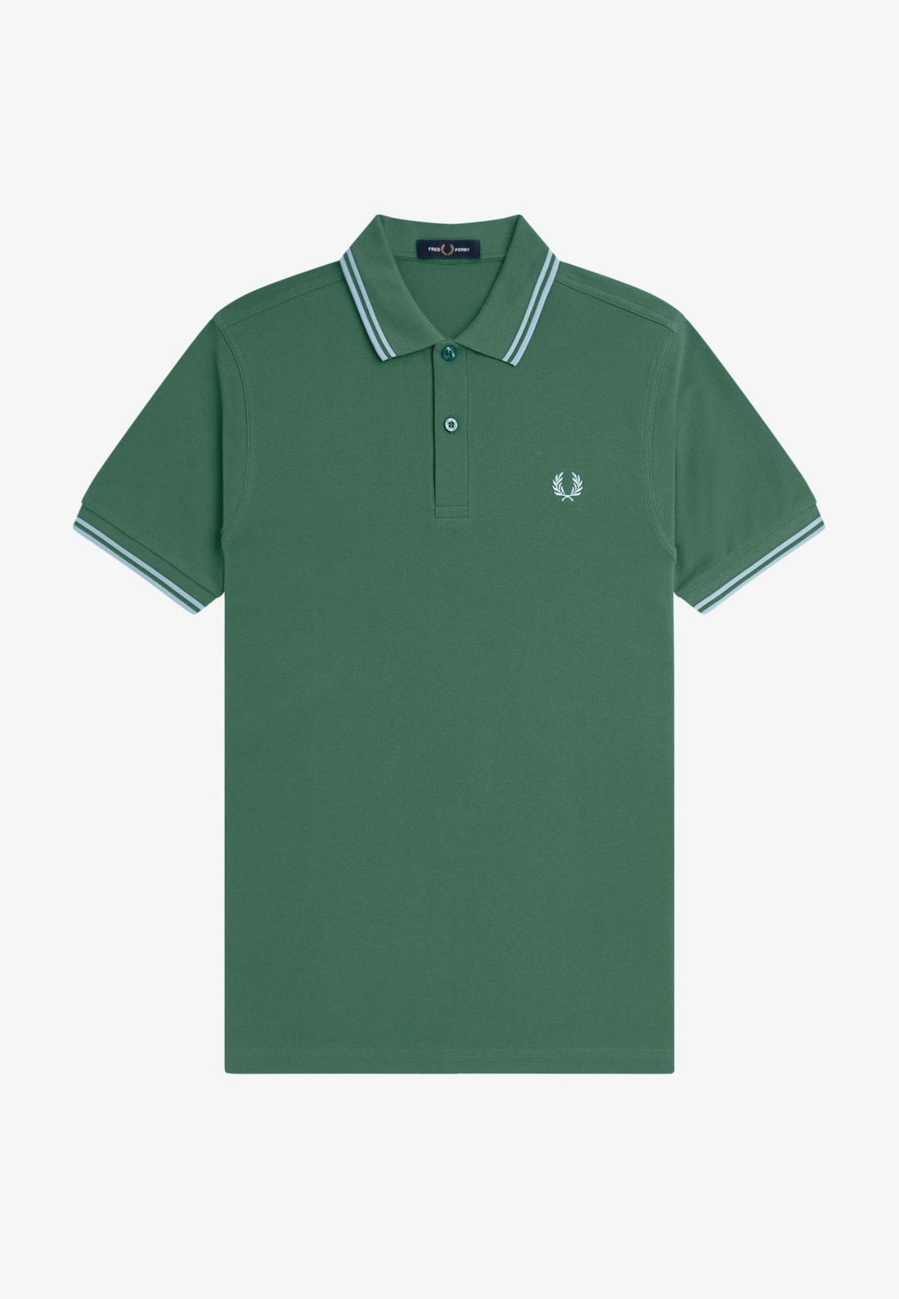 POLO FRED PERRY VERDE Z59 TWIN TIPPED SHIRT