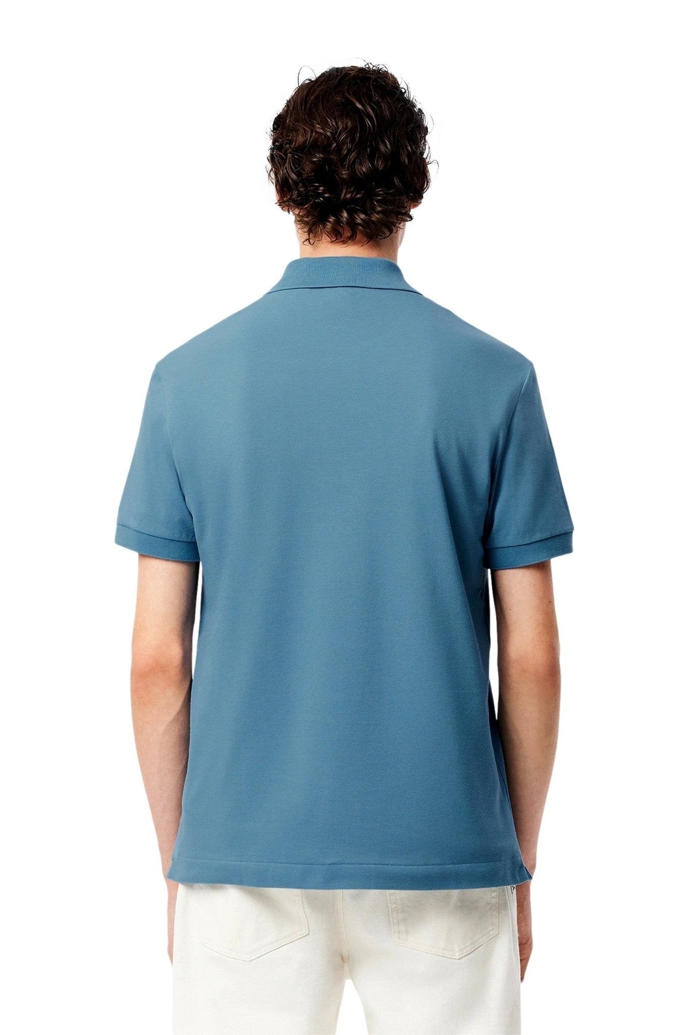 POLO LACOSTE AZUL CLASSIC FIT LIGHT POLO SHIRT - AREA ZERO