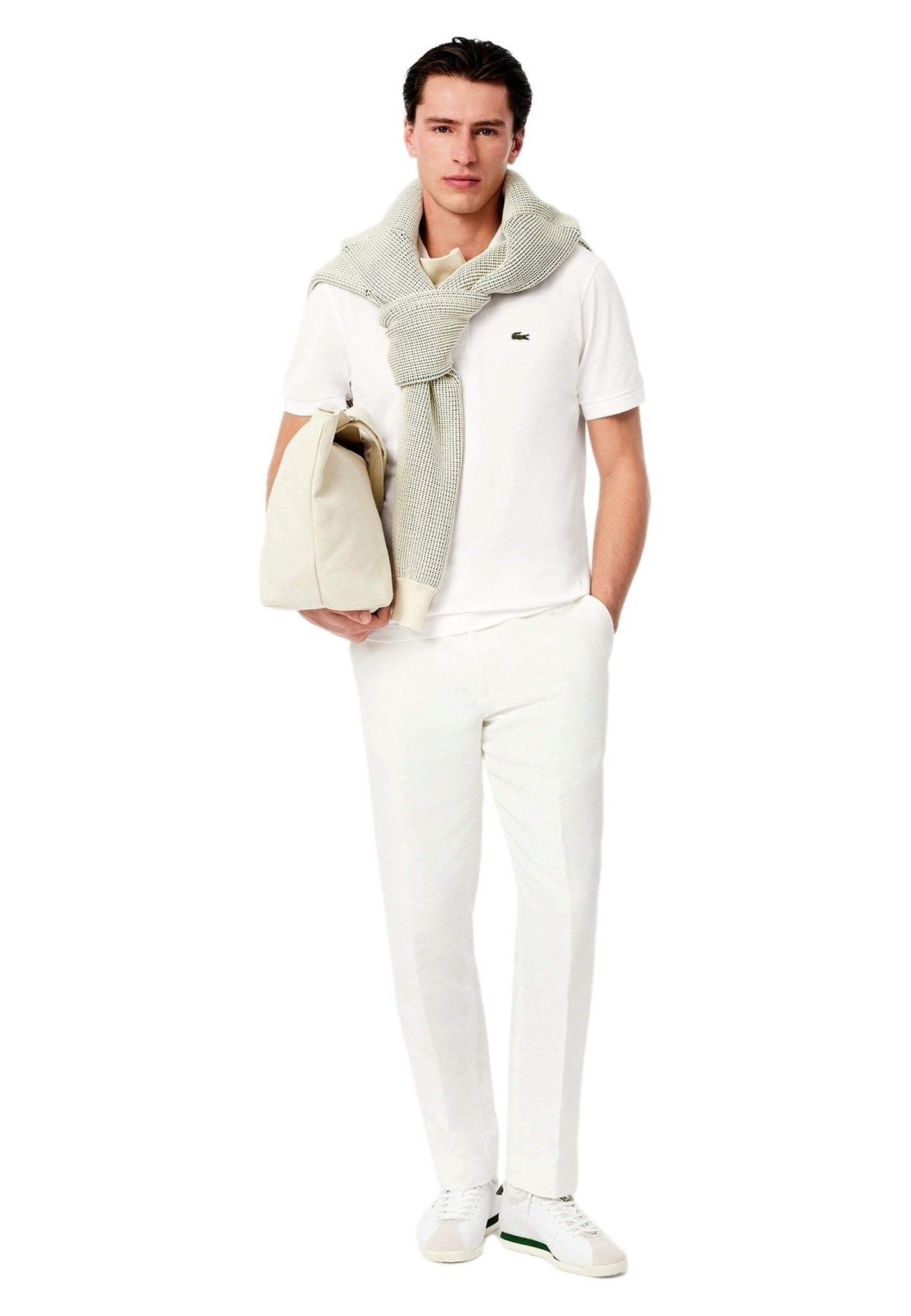 POLO LACOSTE BLANCO CLASSIC FIT SHIRT - AREA ZERO