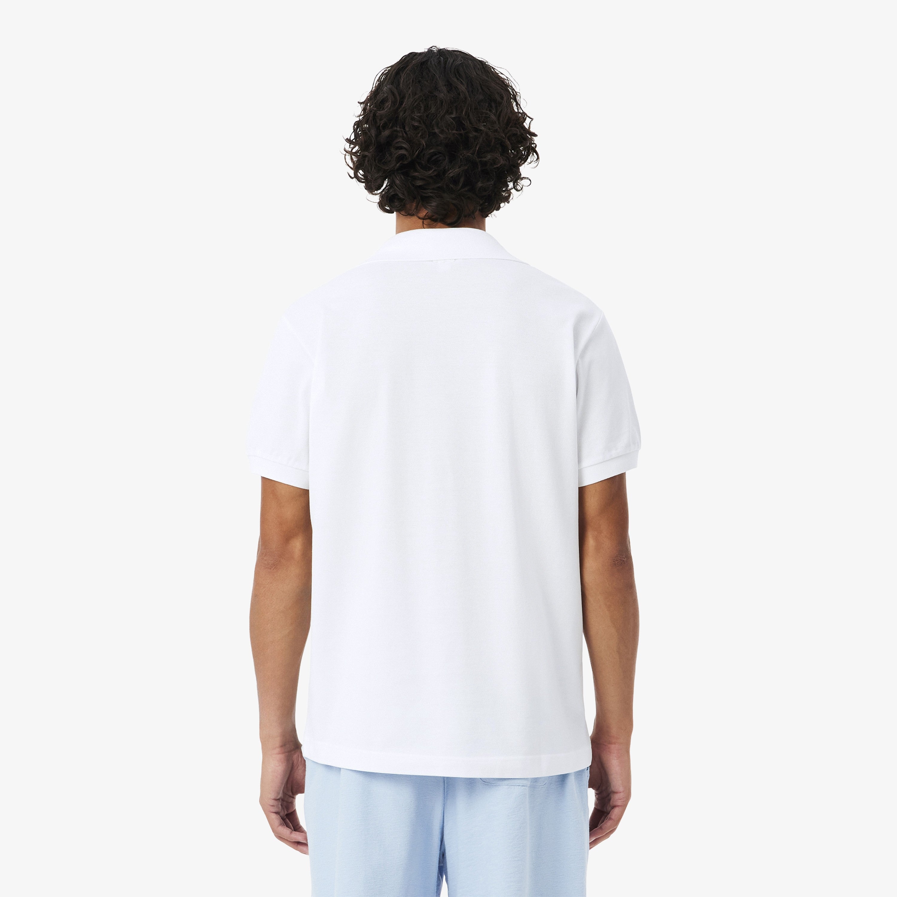 POLO LACOSTE BLANCO CROCO MOUTH POLO SHIRT