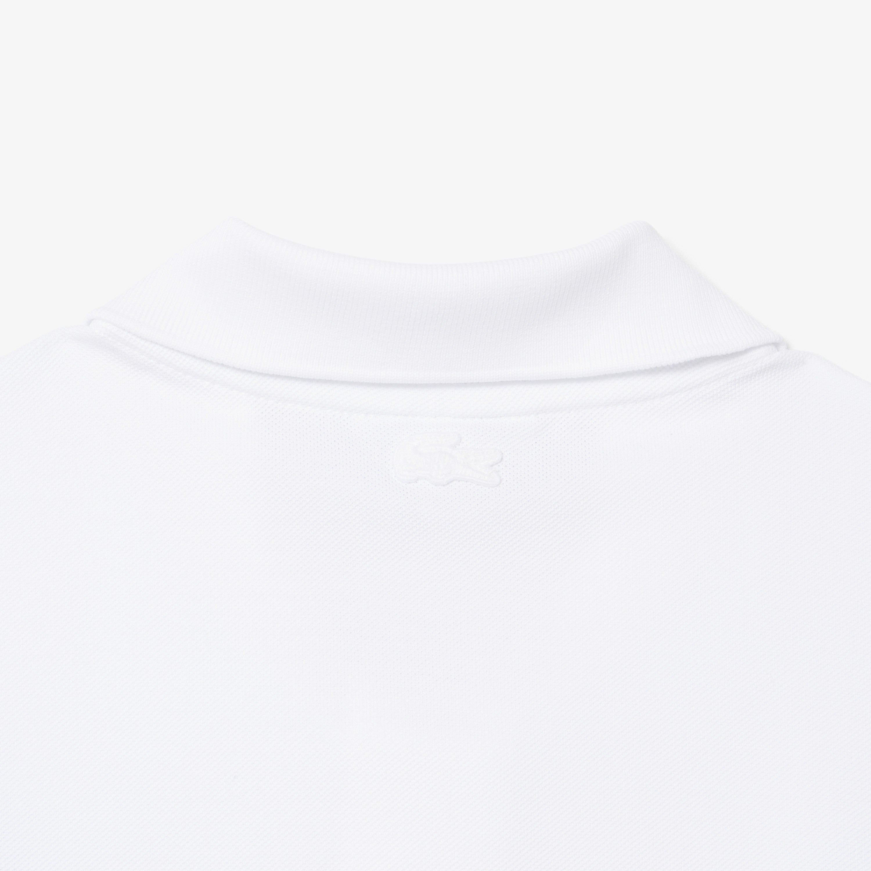 POLO LACOSTE BLANCO CROCO MOUTH POLO SHIRT