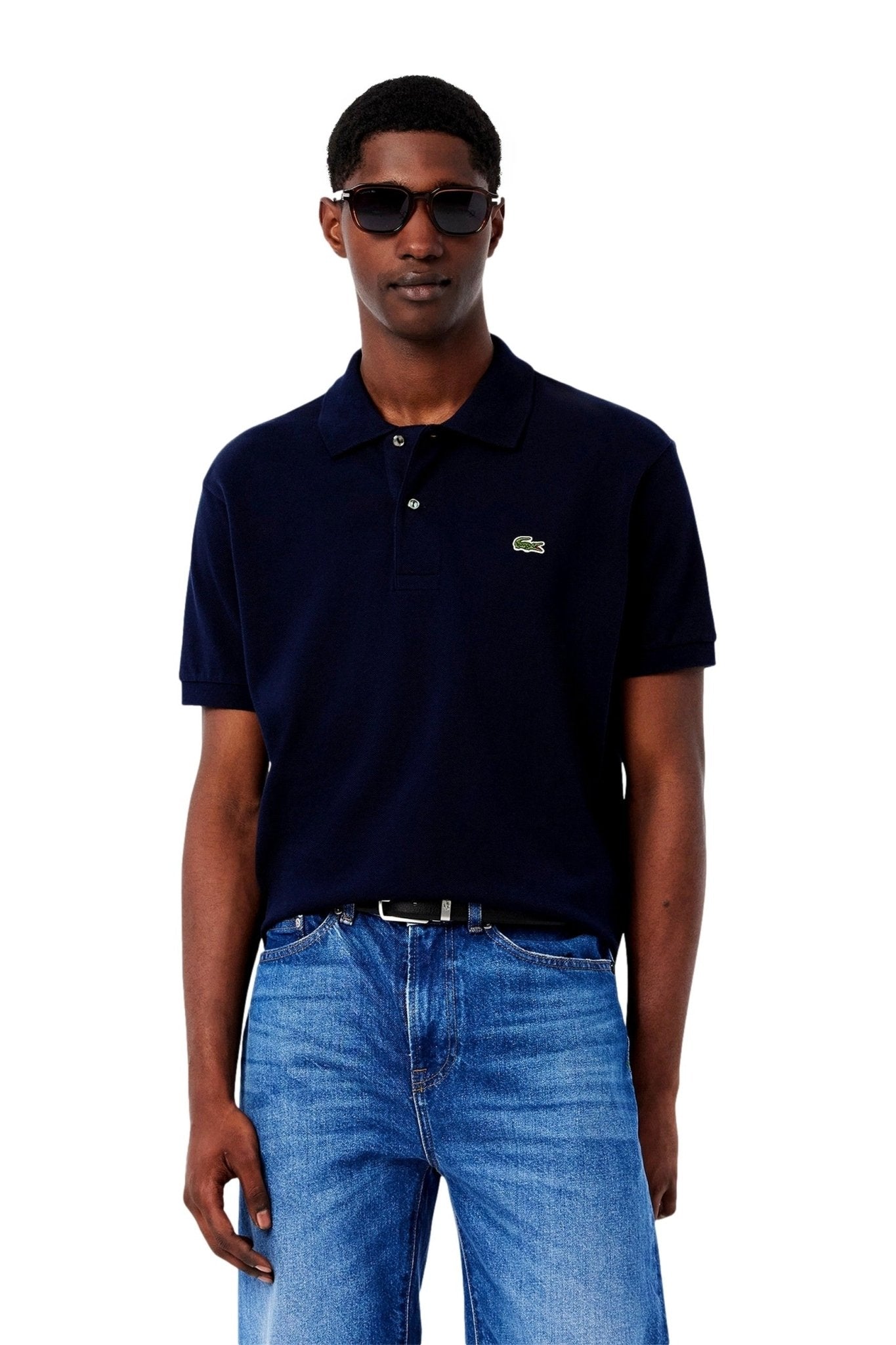POLO LACOSTE MARINO CLASSIC FIT LIGHT POLO SHIRT - AREA ZERO