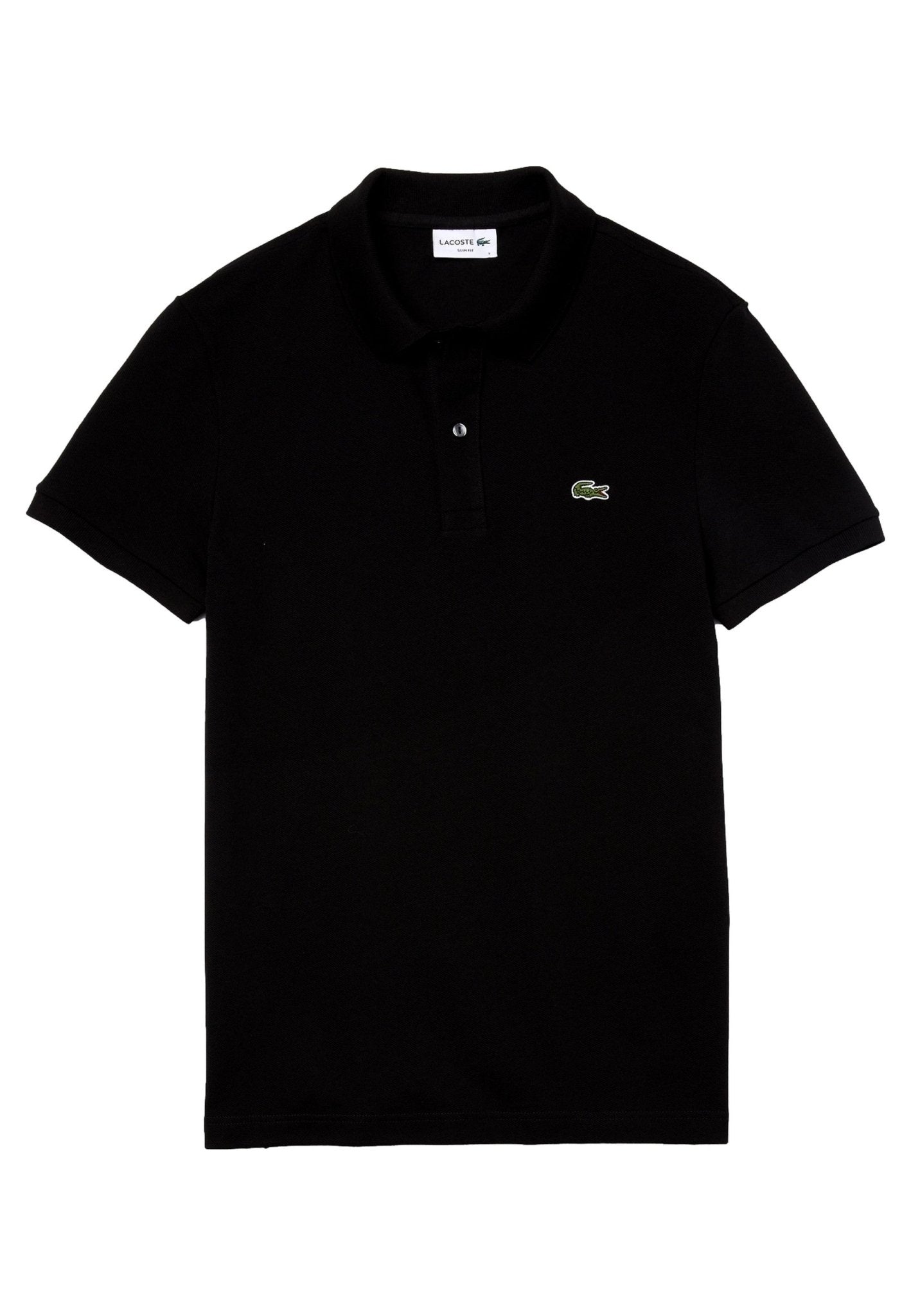 POLO LACOSTE NEGRO SLIM FIT POLO SHIRT - AREA ZERO