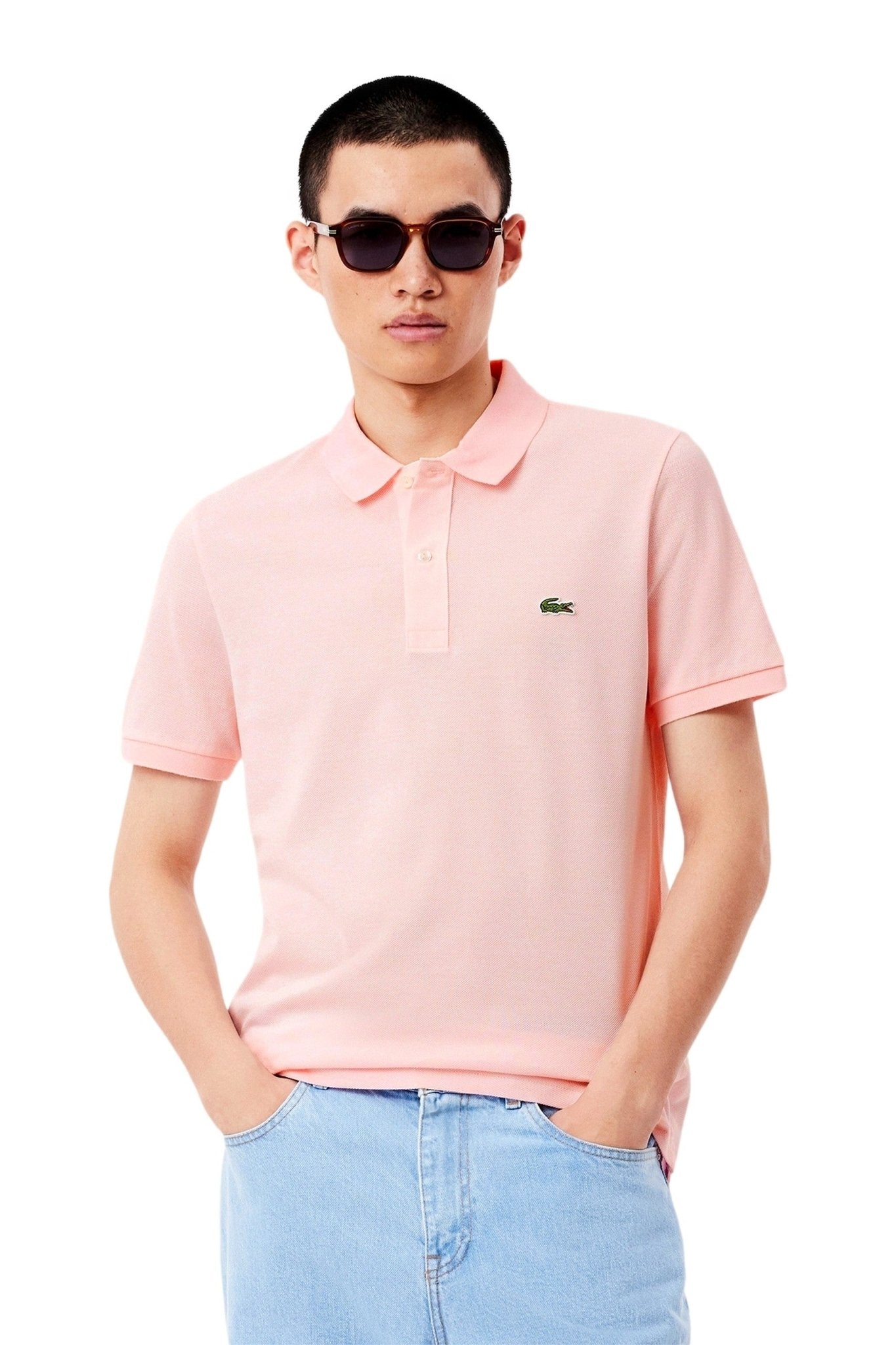 POLO LACOSTE ROSA SLIM FIT LIGHT POLO SHIRT - AREA ZERO