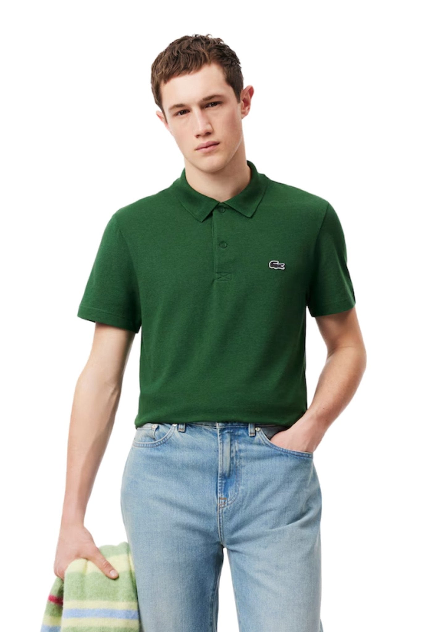 POLO LACOSTE VERDE REGULAR SHIRT - AREA ZERO