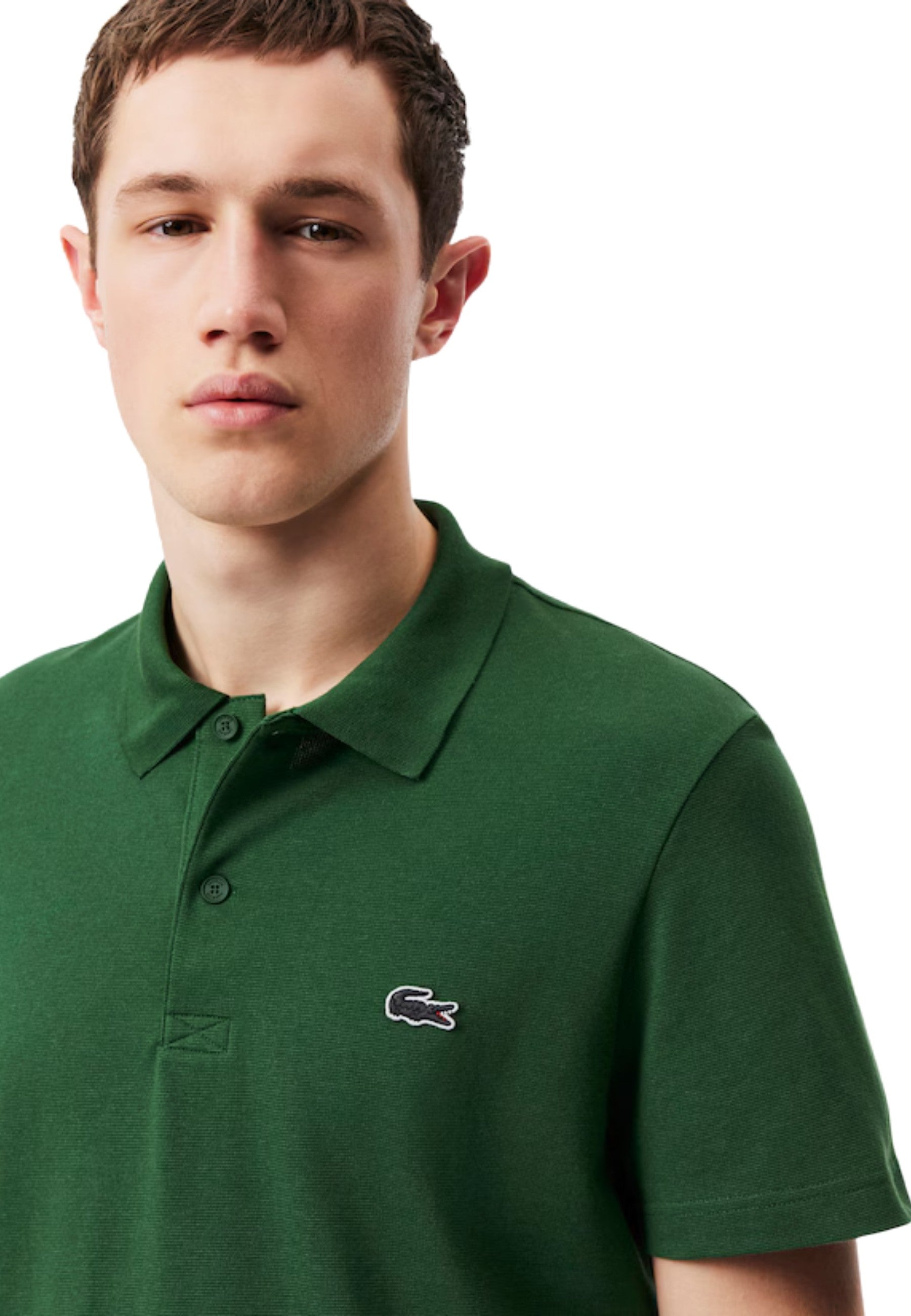 POLO LACOSTE VERDE REGULAR SHIRT