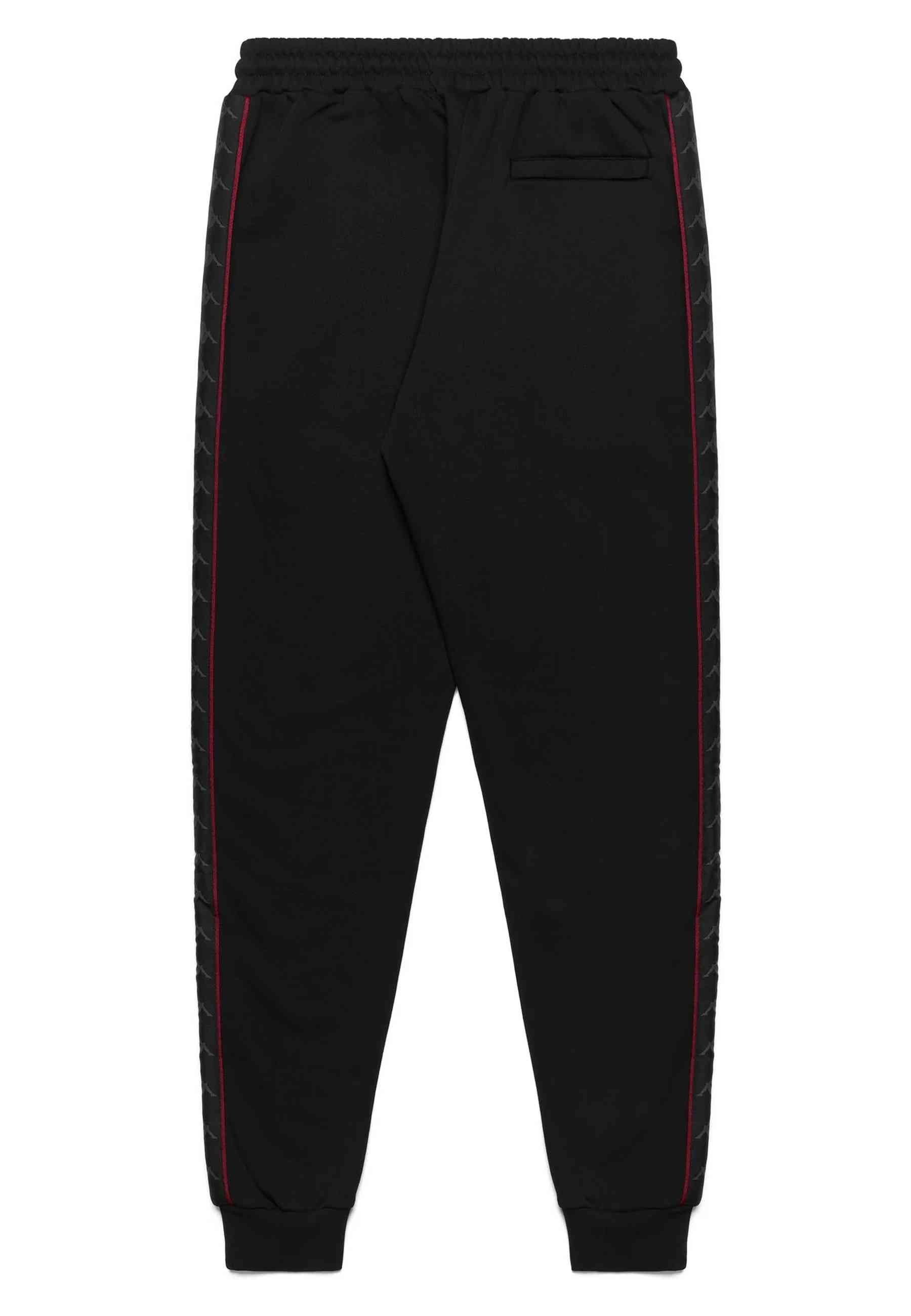 PANTALON KAPPA NEGRO ALANZ BLACK/RED JOGGER