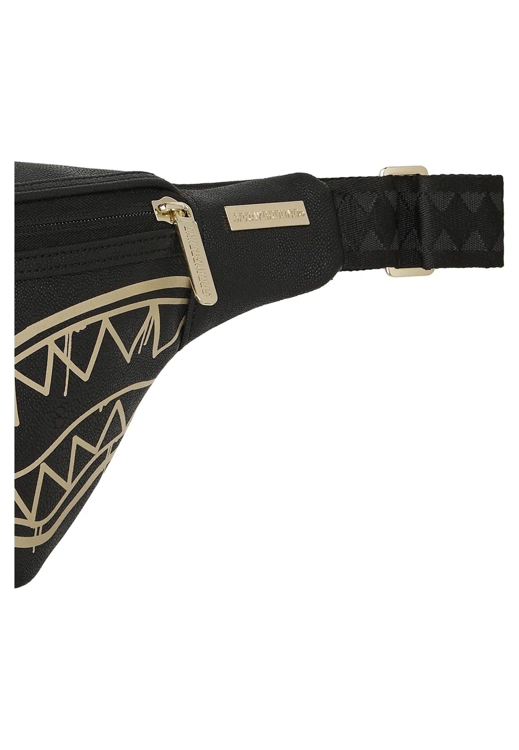 RIÑONERA SPARYGROUND NEGRA THAT GOLD DRAP CROSSBODY SAVVY