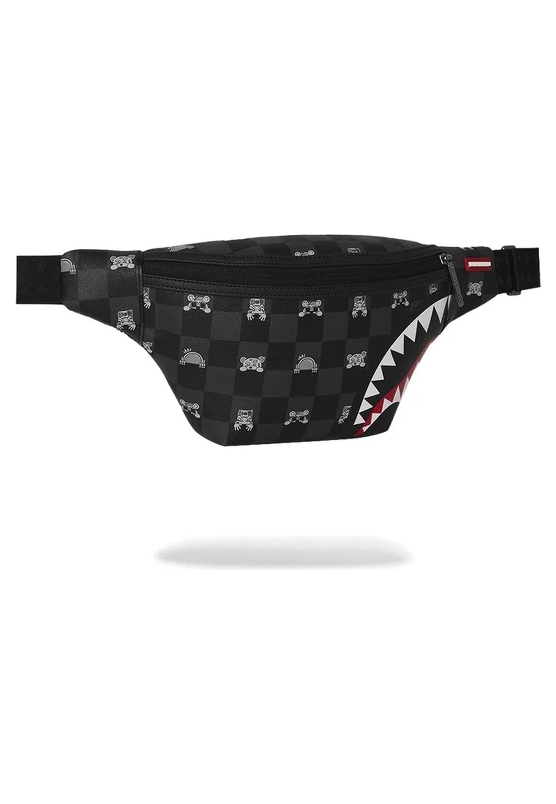 RIÑONERA SPRAYGROUND NEGRA GRAY PEEKING CHARACTER CHECK SAVVY CROSSBODY