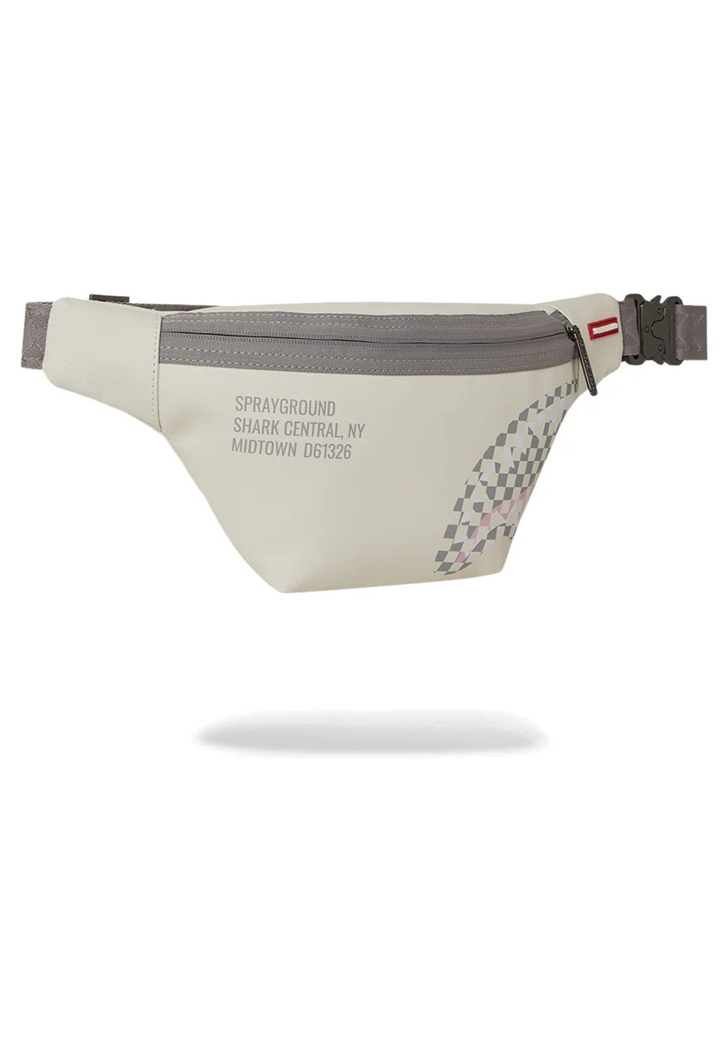RIÑONERA SPRAYGROUND BLANCA CREACHECK SHARK CENTRAL CROSSBODY - AREA ZERO