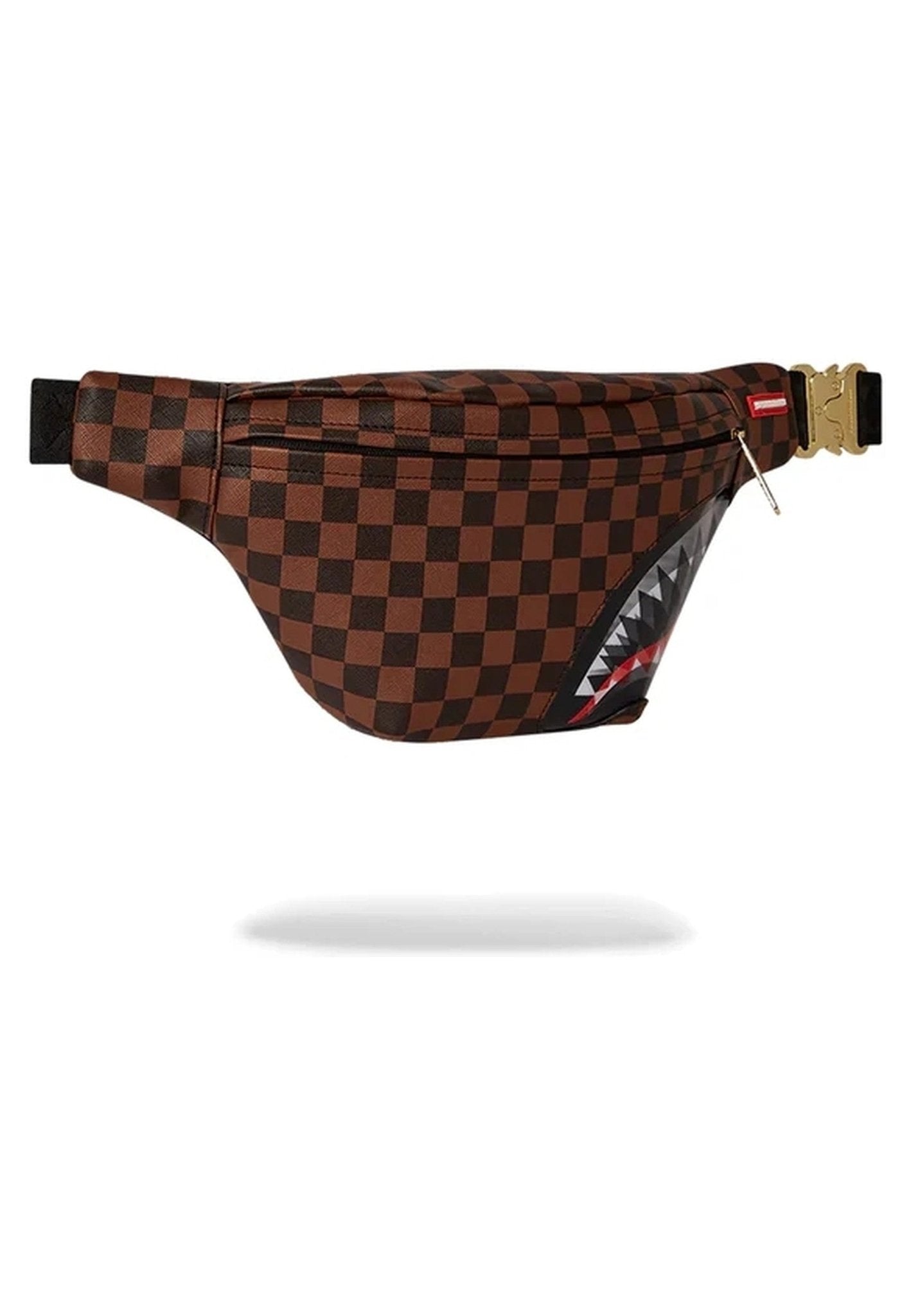 RIÑONERA SPRAYGROUND MARRON SHARK IN PARIS LENTICULAR CHOMP CROSSBODY - AREA ZERO