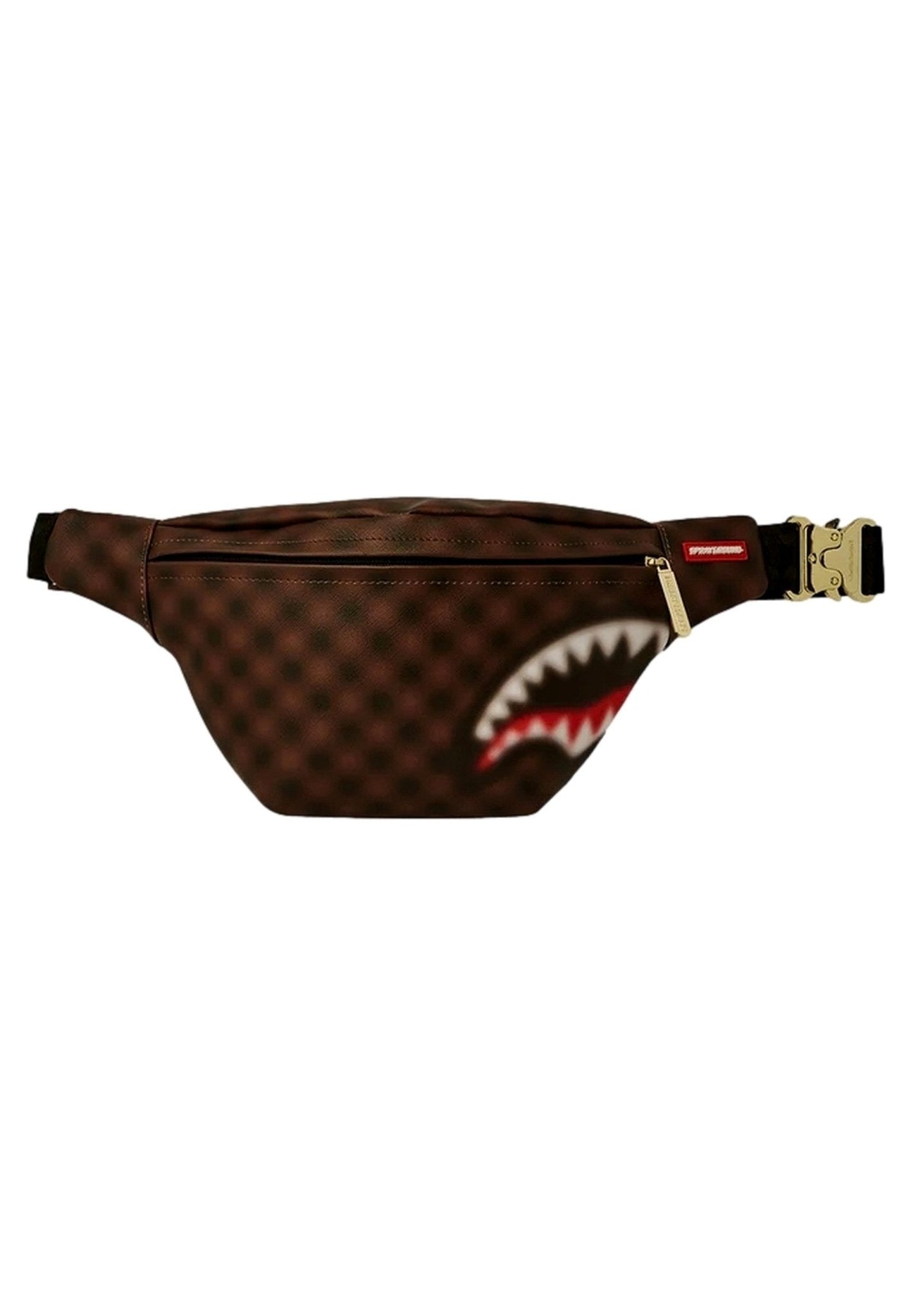 RIÑONERA SPRAYGROUND MARRON SHARKS IN PARIS BLUR SAVVY CROSSBODY - AREA ZERO