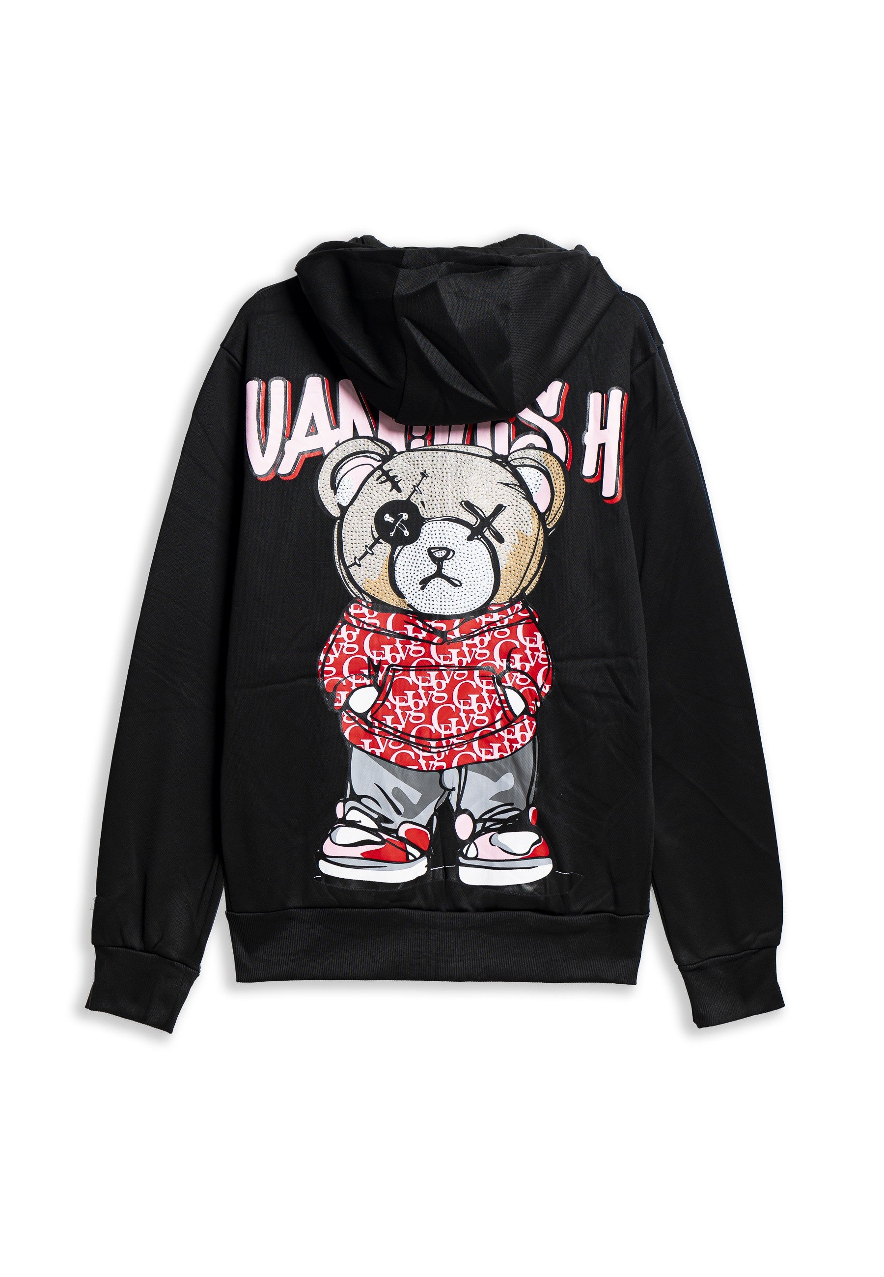 CHAQUETA NEGRA/ROJA VANQUISH ANGRY BEAR TRACK JACKET