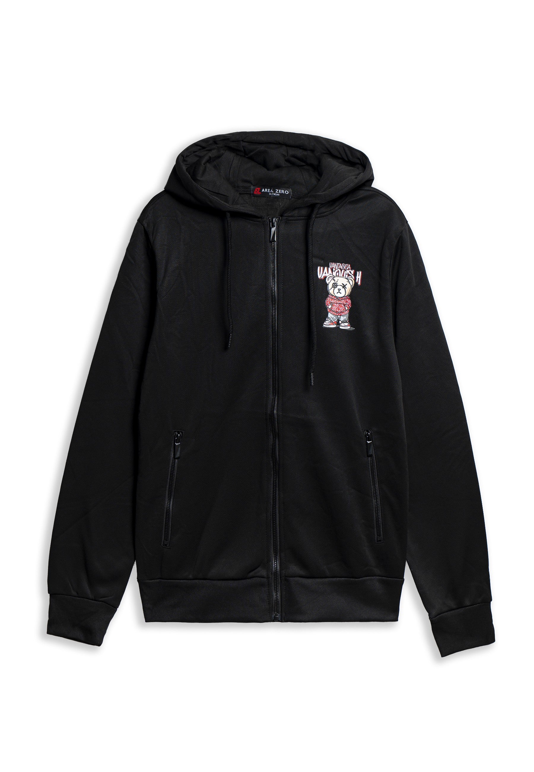 CHAQUETA NEGRA/ROJA VANQUISH ANGRY BEAR TRACK JACKET