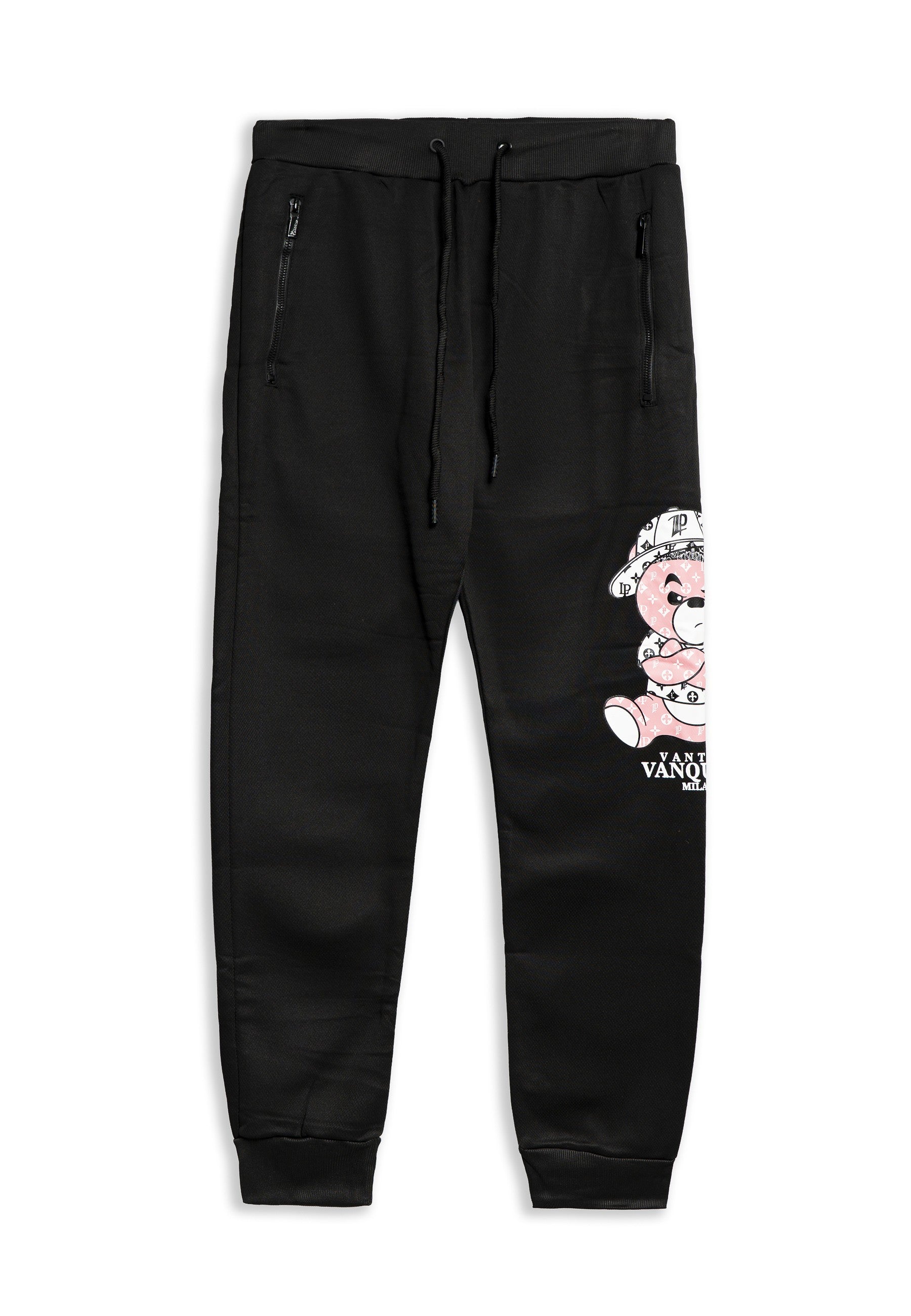 PANTALON NEGRO/ROSA BIG ANGRY BEAR PANT