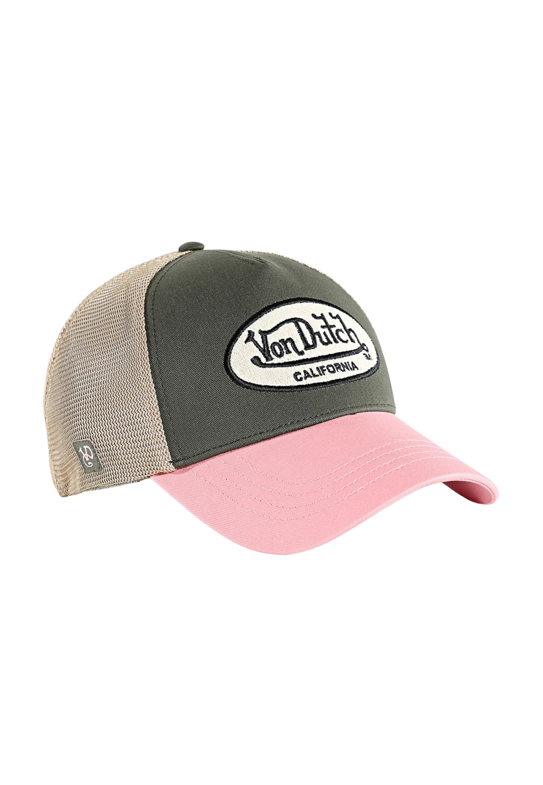 GORRA VON DUTCH VERDE/ROSA TERRY 15 TRUCKER CAP