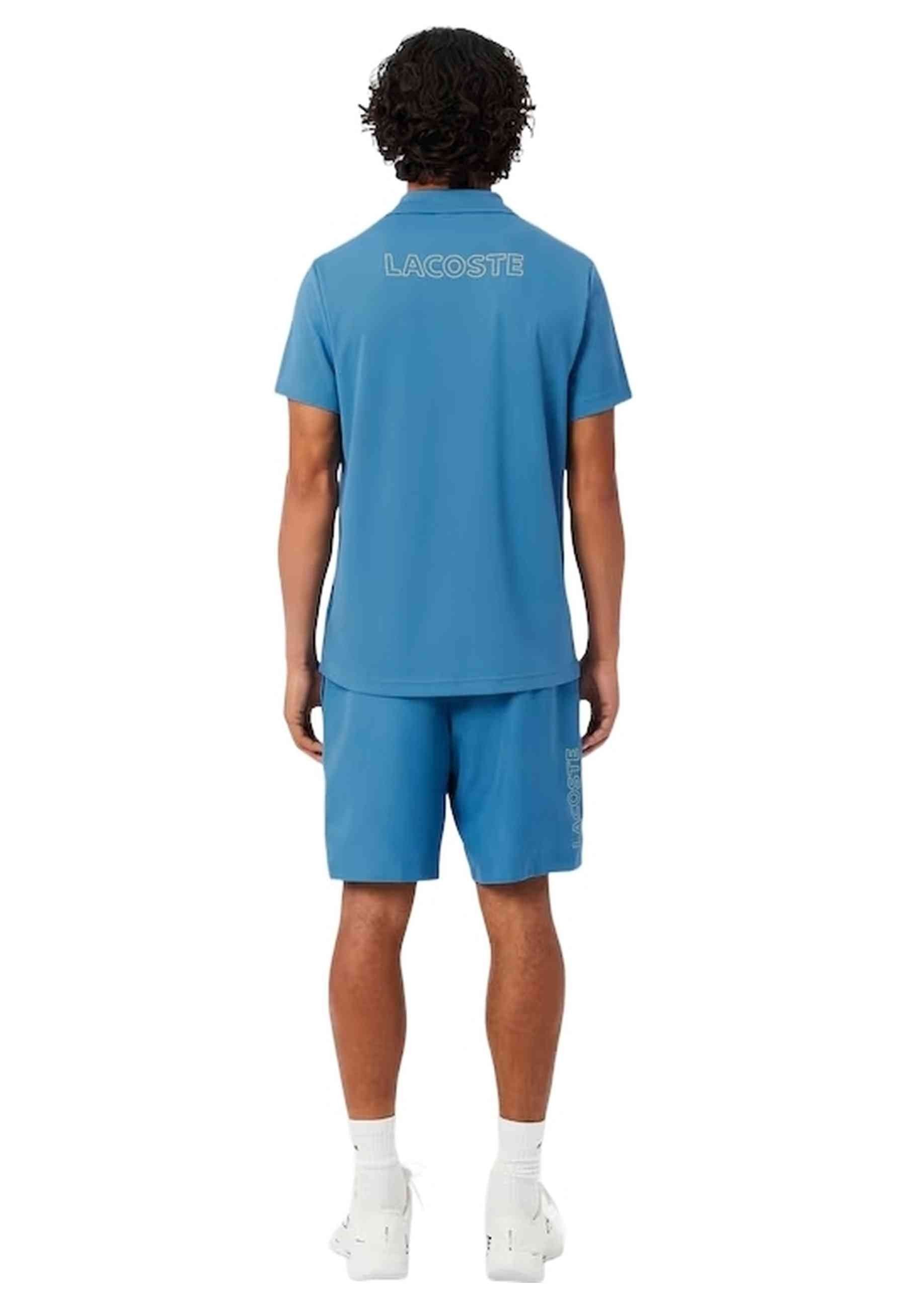 SHORT LACOSTE AZUL DIAMOND TAFETA RIBETED SHORT