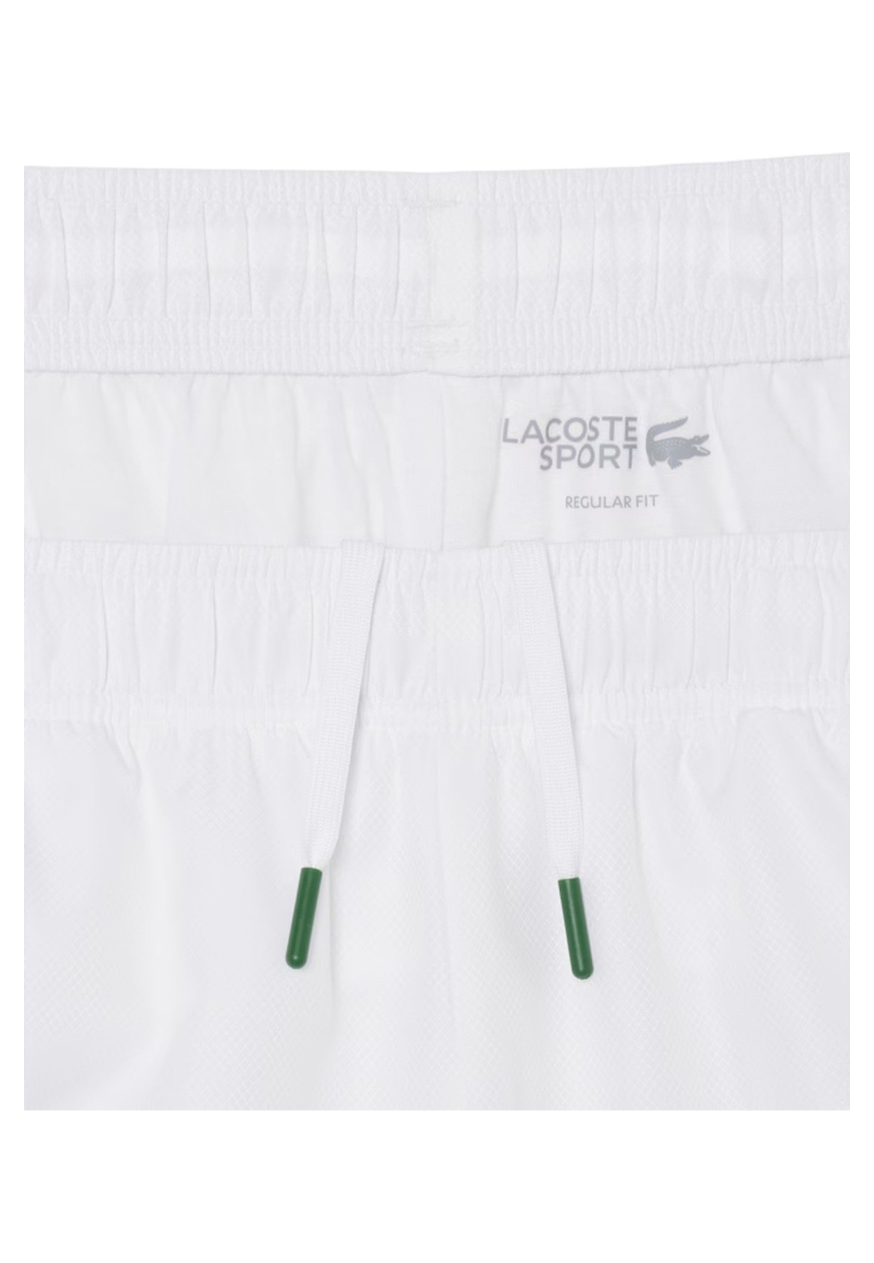 SHORT LACOSTE BLANCO DIAMOND TAFETA CONTRAST TAPE