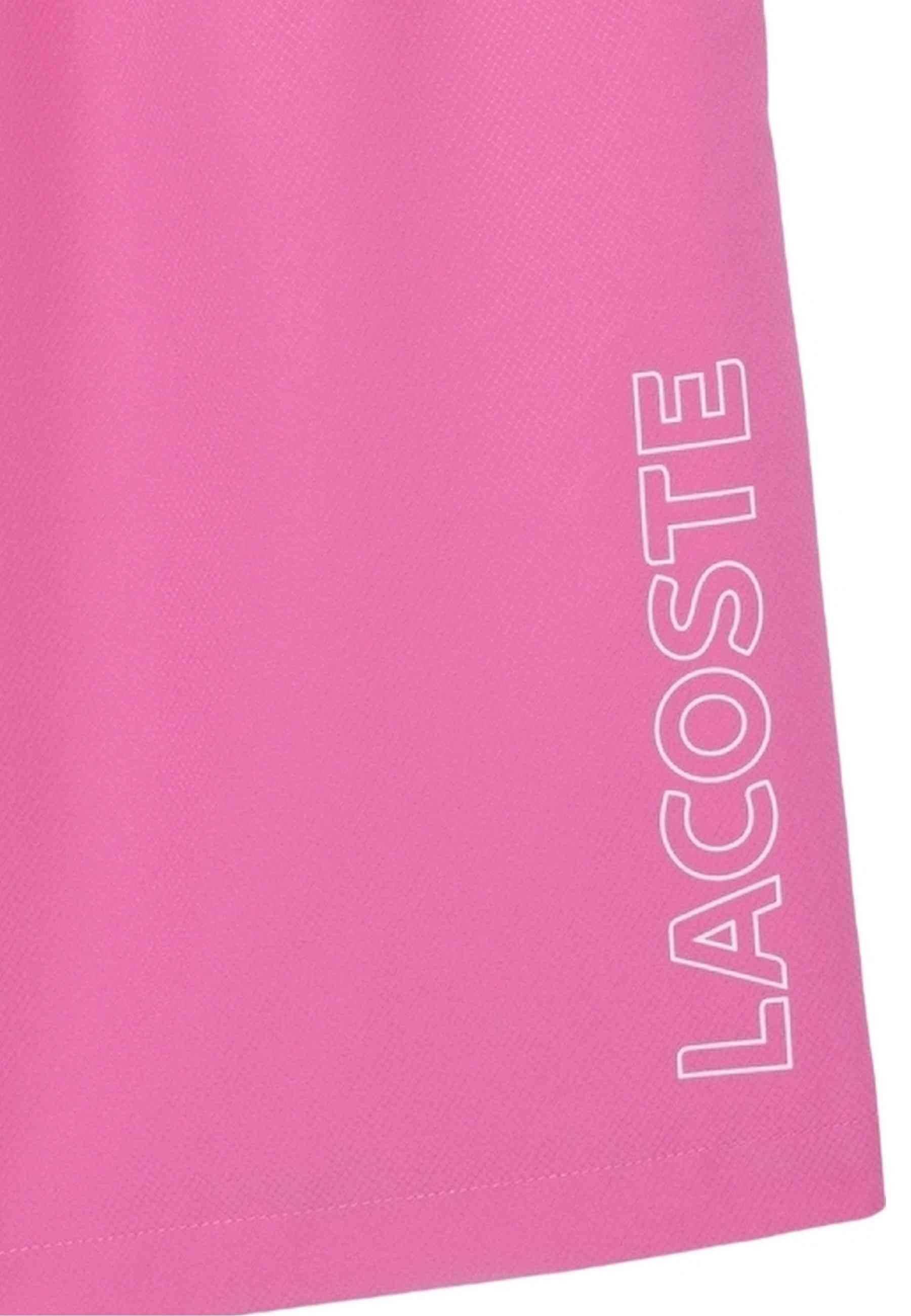 SHORT LACOSTE FUXIA DIAMOND TAFETA RIBETED SHORT