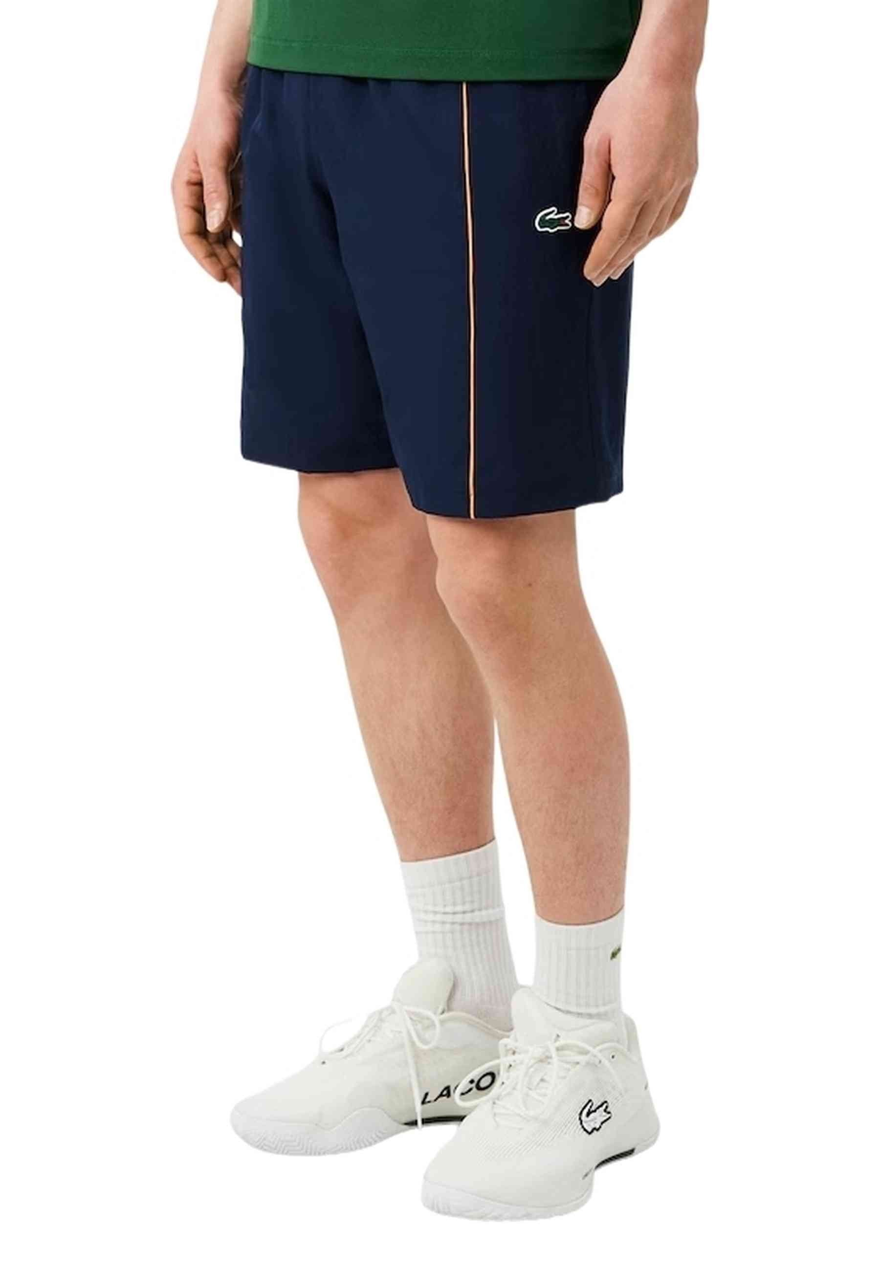 SHORT LACOSTE MARINO DIAMOND TAFETA RIBETED SHORT