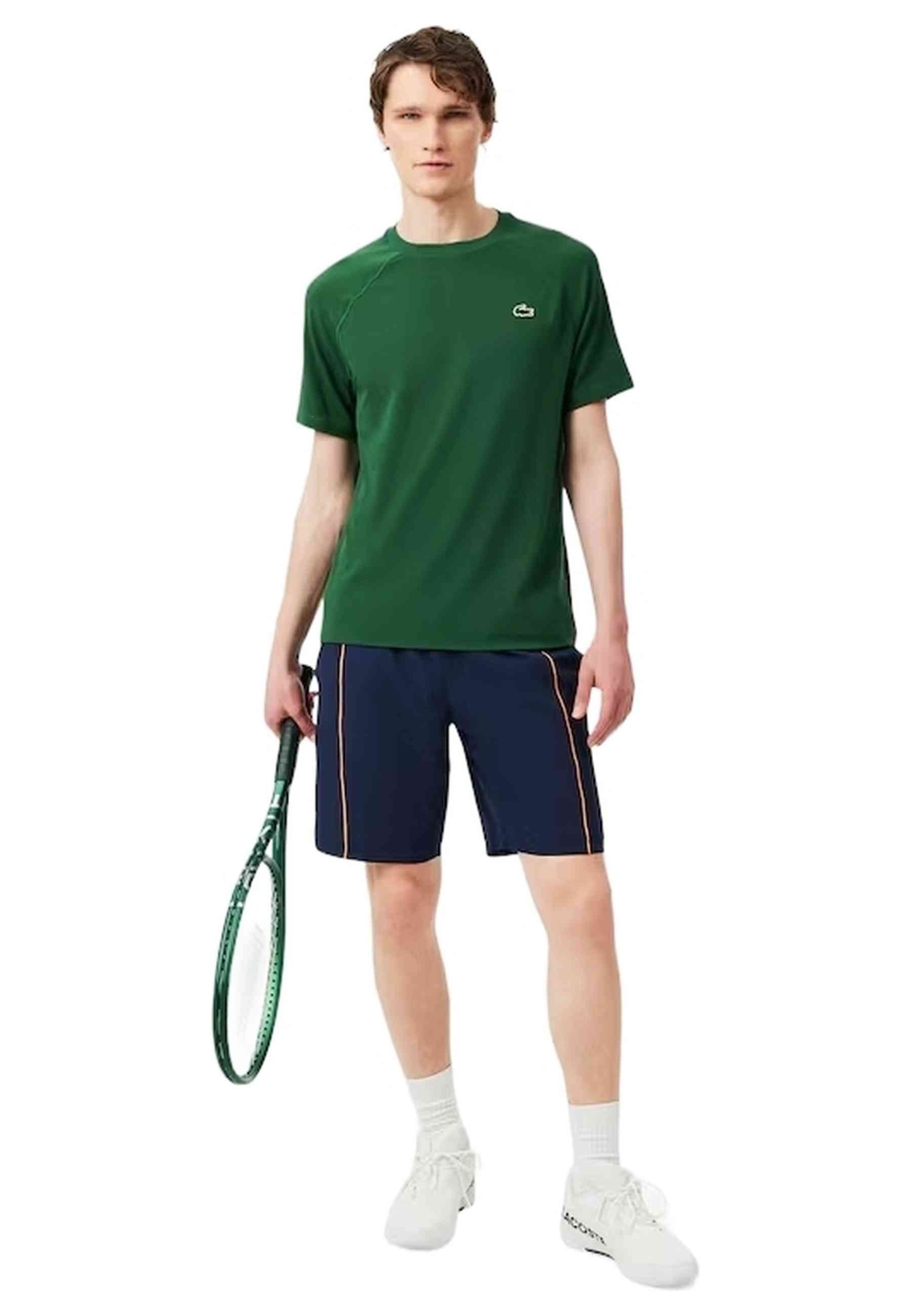 SHORT LACOSTE MARINO DIAMOND TAFETA RIBETED SHORT