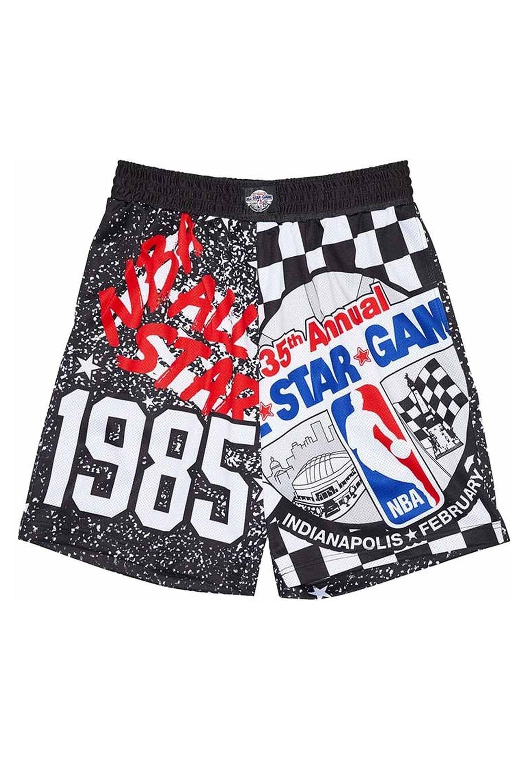 SHORT MICHELL & NESS NEGRO 1985 ALL STAR SWINGMAN MESH