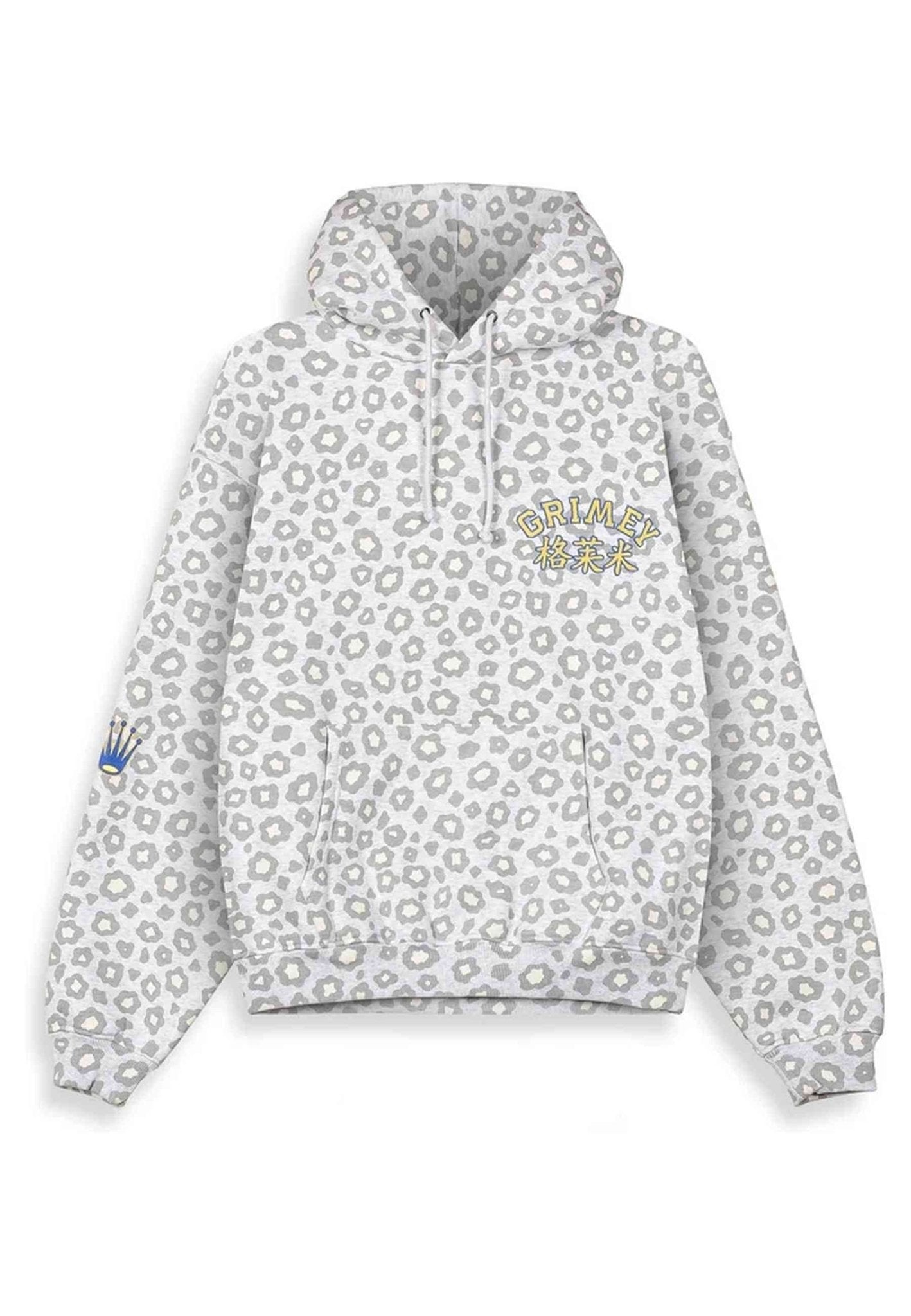 SUDADADERA GRIMEY GRIS ROYAL PAW BOXY HOODIE - AREA ZERO