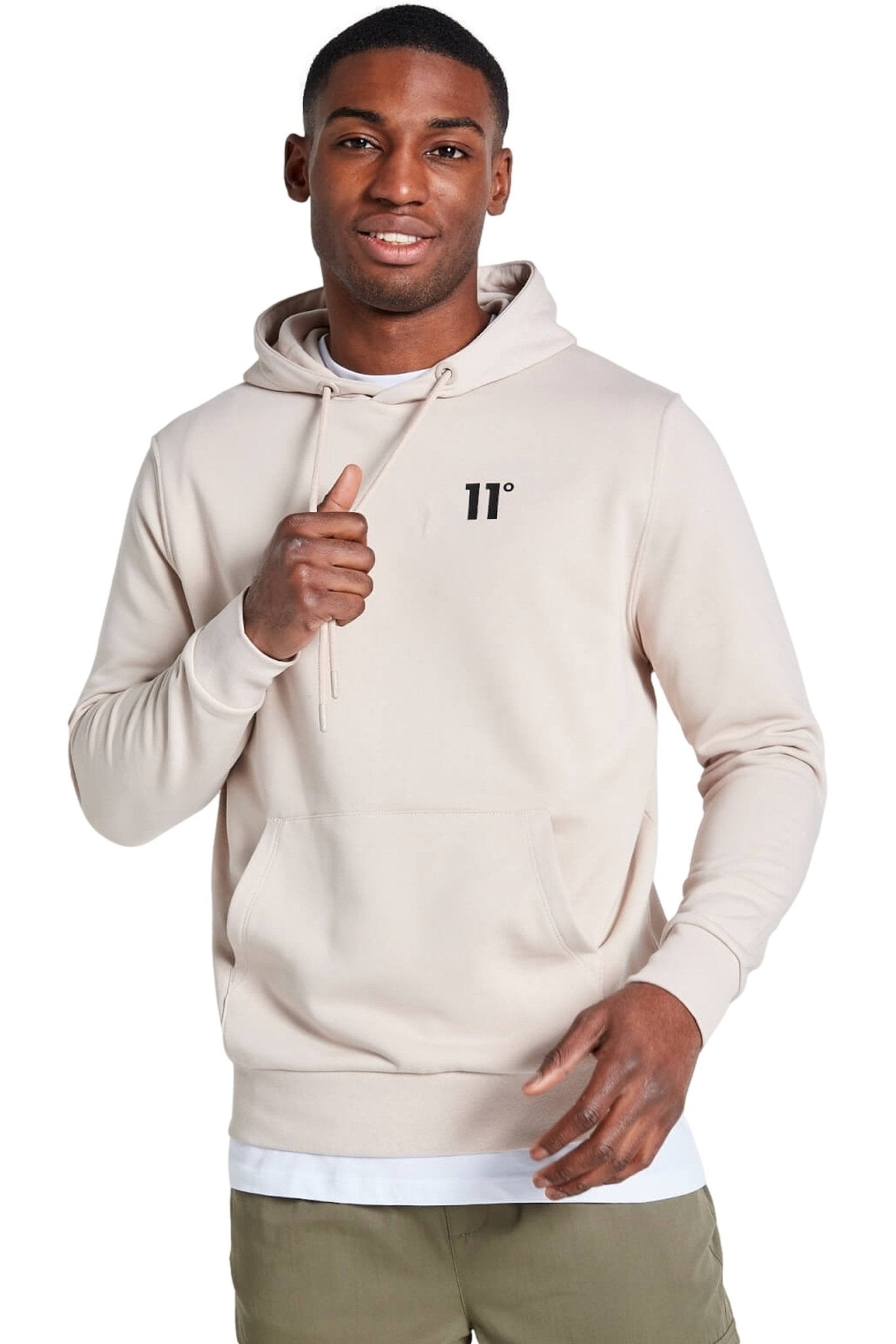 SUDADERA 11 DEGRESS BEIGE CORE PULLOVER HOODIE - AREA ZERO