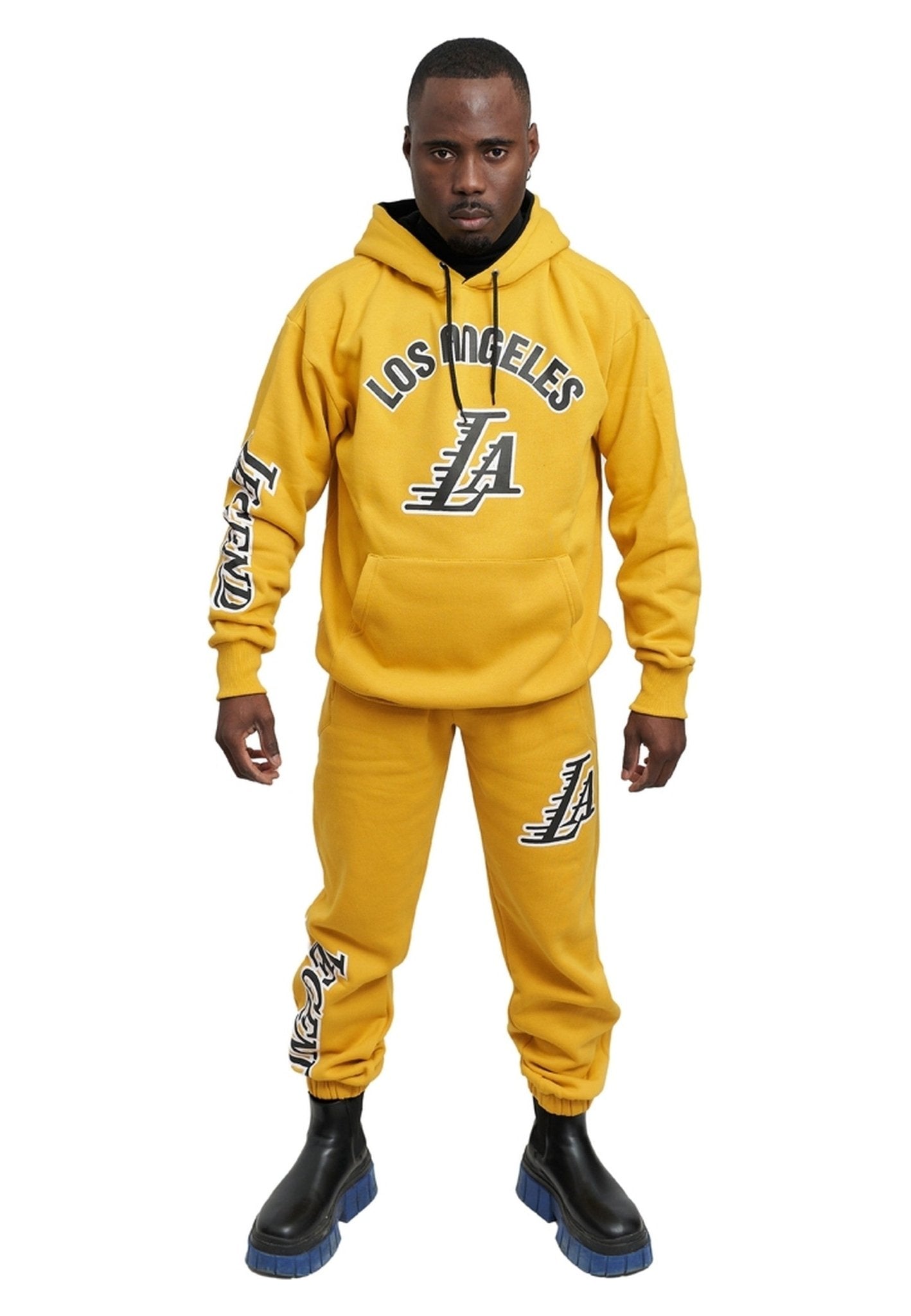 SUDADERA AMARILLA LOS ANGELES LEGEND HOODIE - AREA ZERO