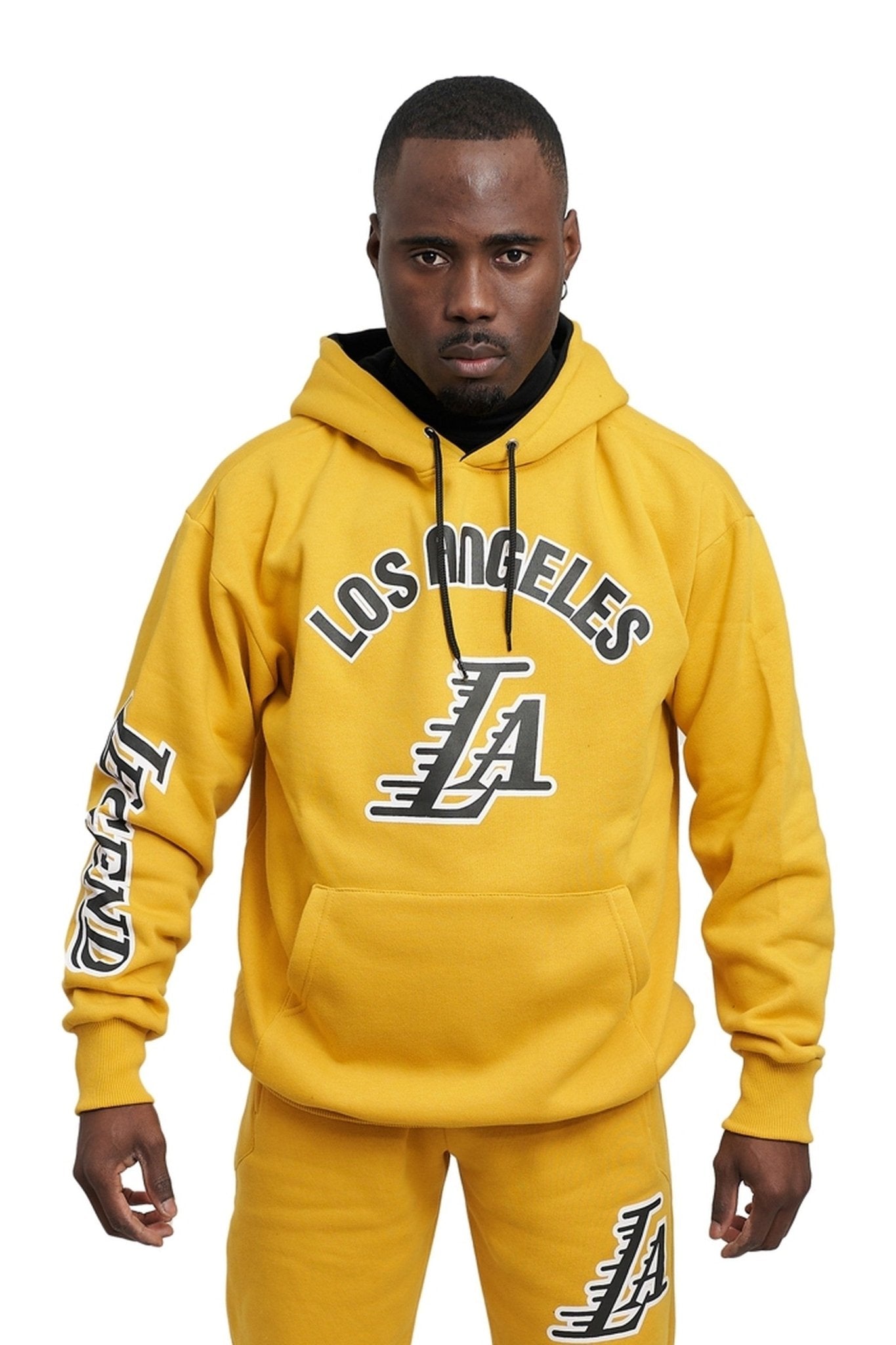 SUDADERA AMARILLA LOS ANGELES LEGEND HOODIE - AREA ZERO