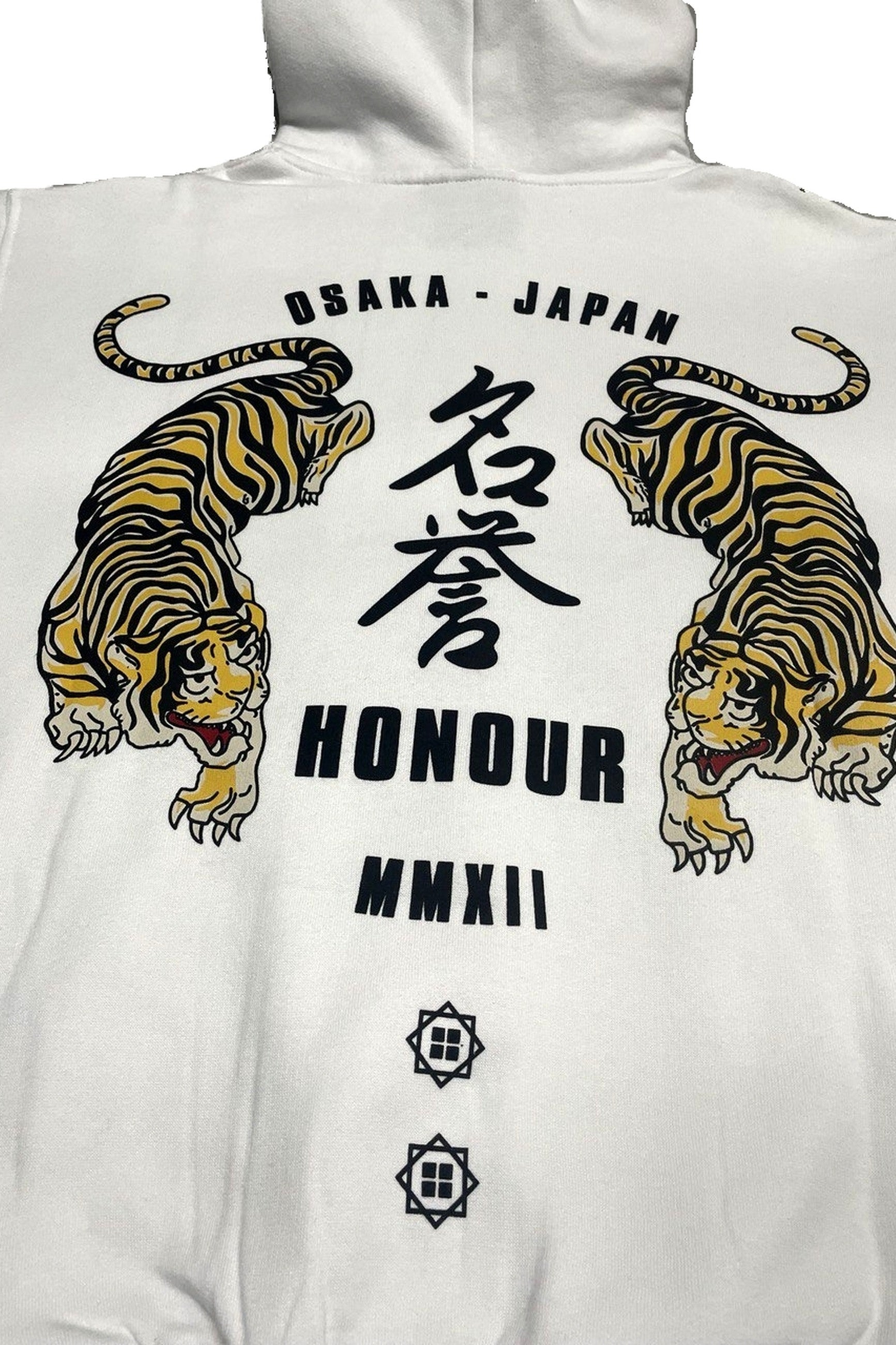 SUDADERA BLANCA OSAKAS TIGER HOODIE