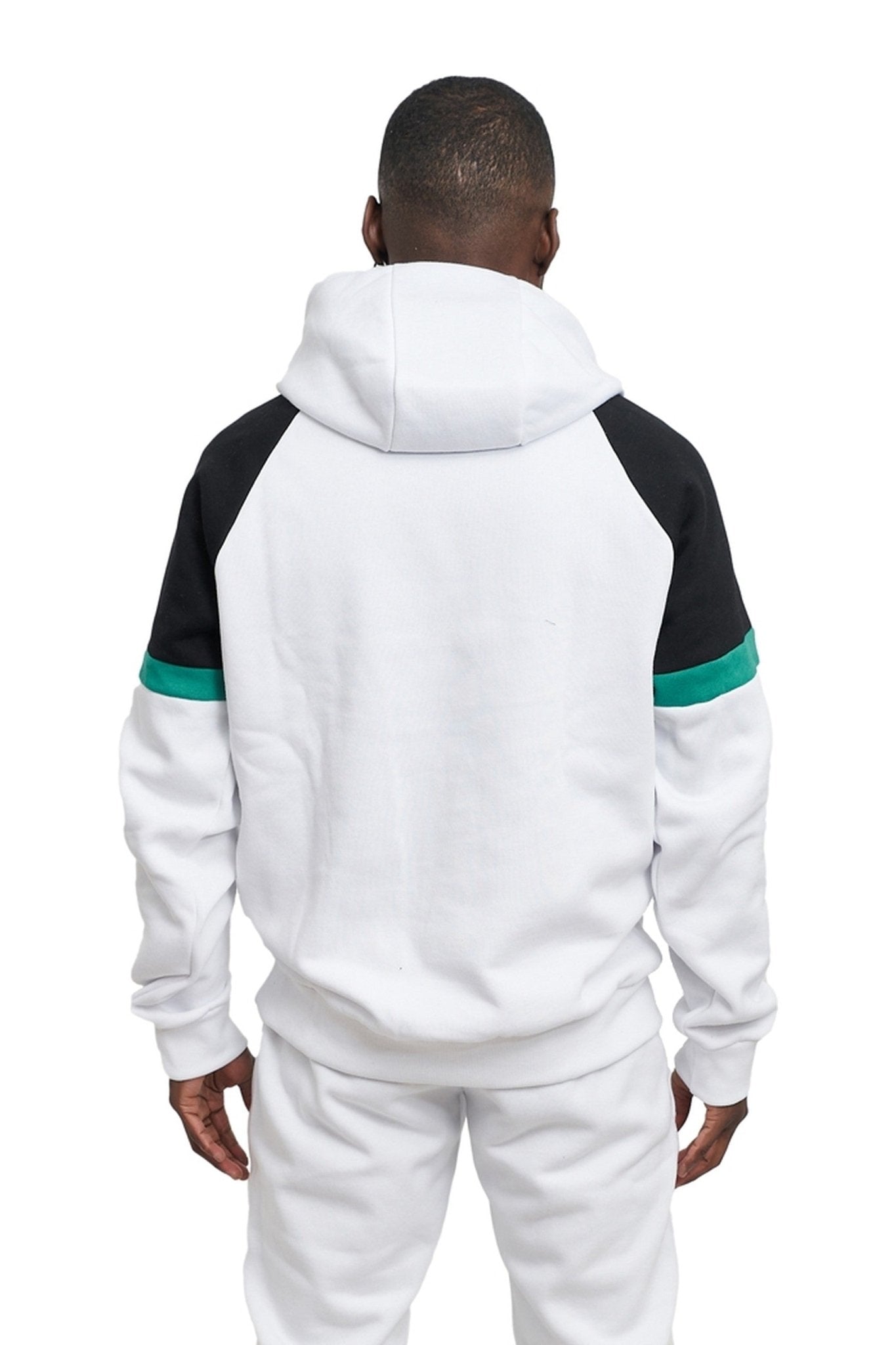 SUDADERA BLANCA BOSTON 00 STRIPED HOODIE - AREA ZERO