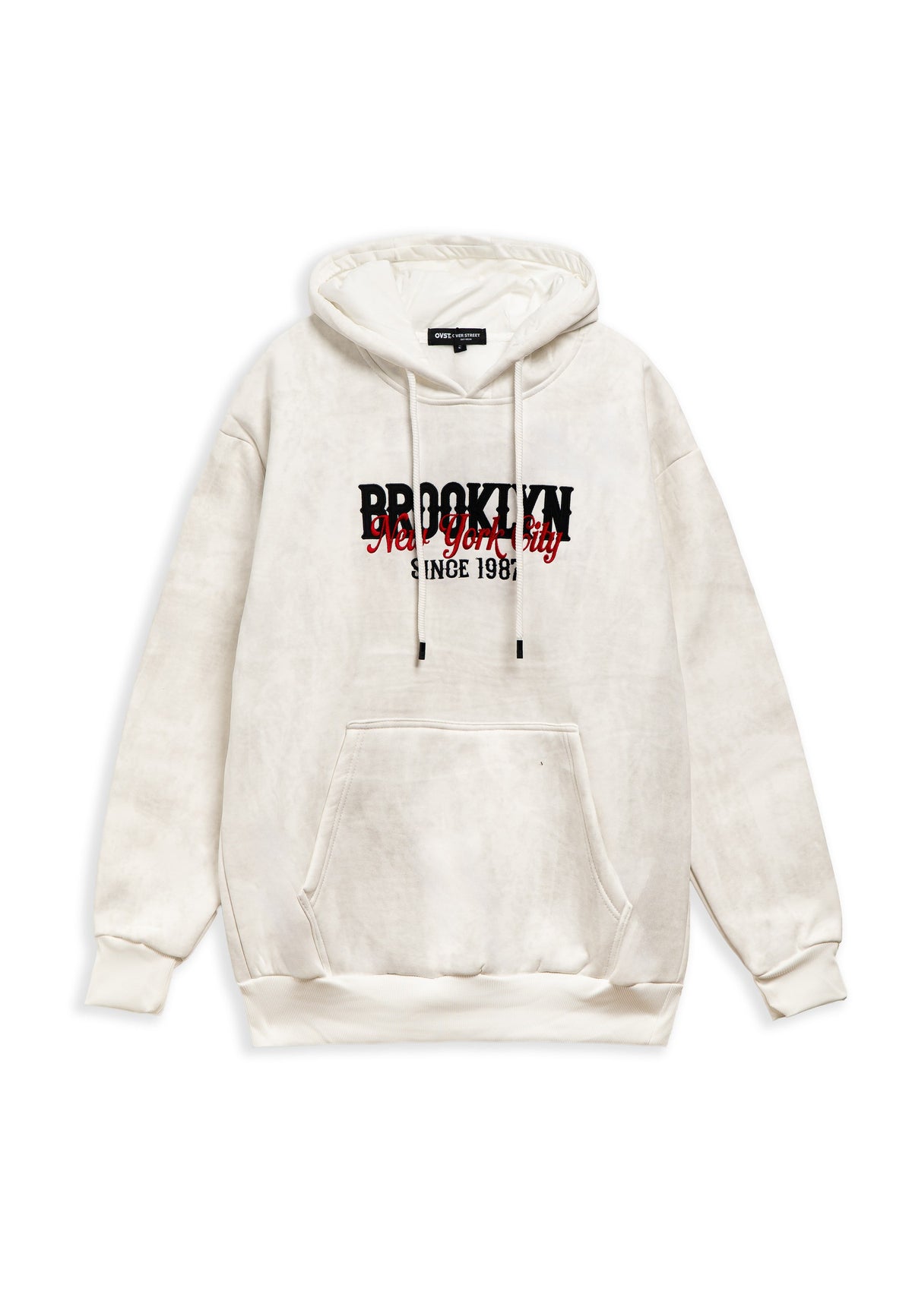 SUDADERA BLANCA BROOKLIN HOODIE
