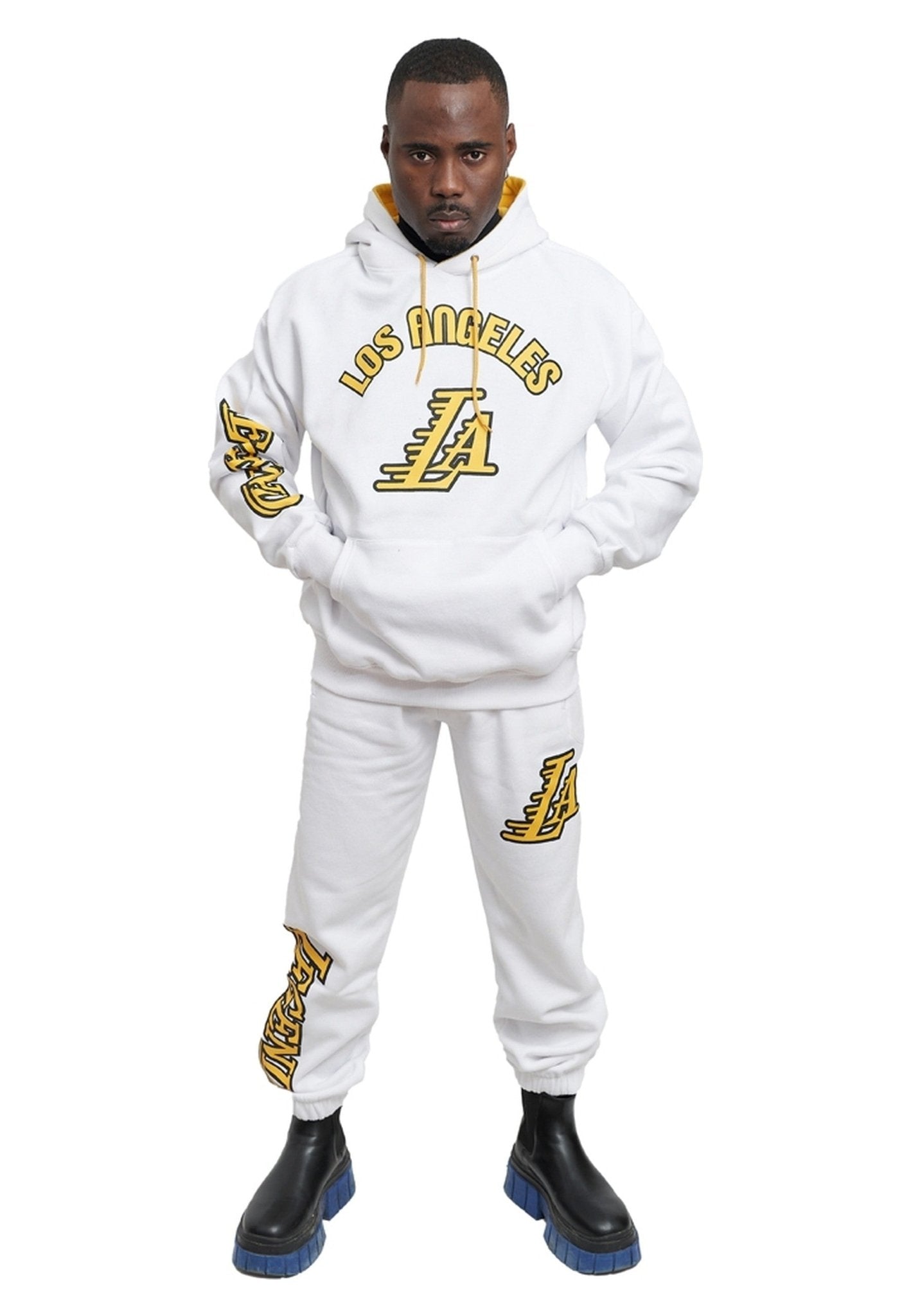 SUDADERA BLANCA LOS ANGELES LEGEND HOODIE - AREA ZERO