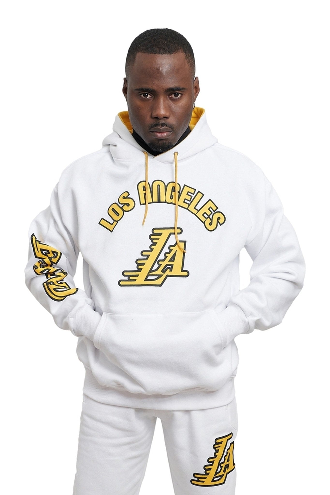 SUDADERA BLANCA LOS ANGELES LEGEND HOODIE - AREA ZERO