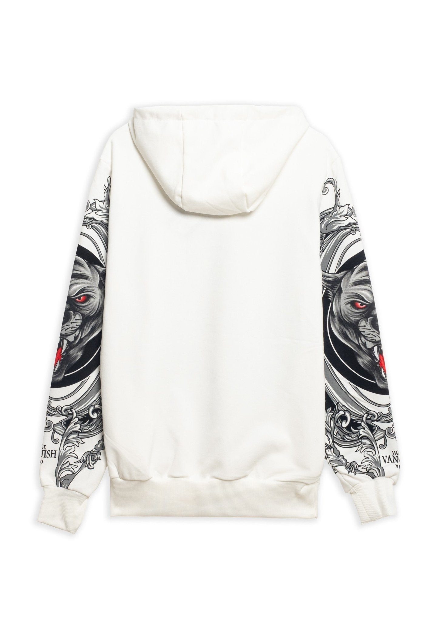 SUDADERA BLANCA SHINNY TIGER HOODIE - AREA ZERO
