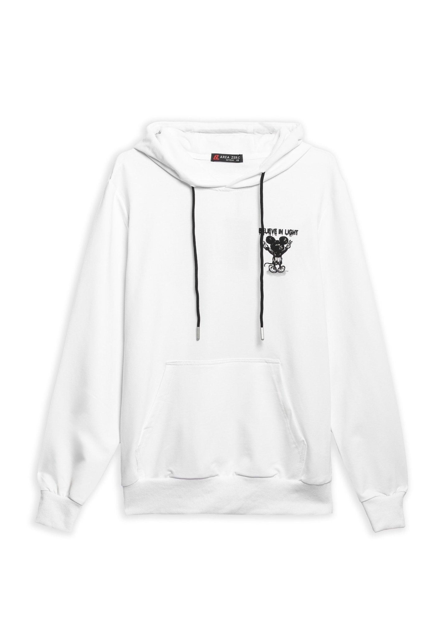 SUDADERA BLANCA VICTORY MOUSE HOODIE - AREA ZERO