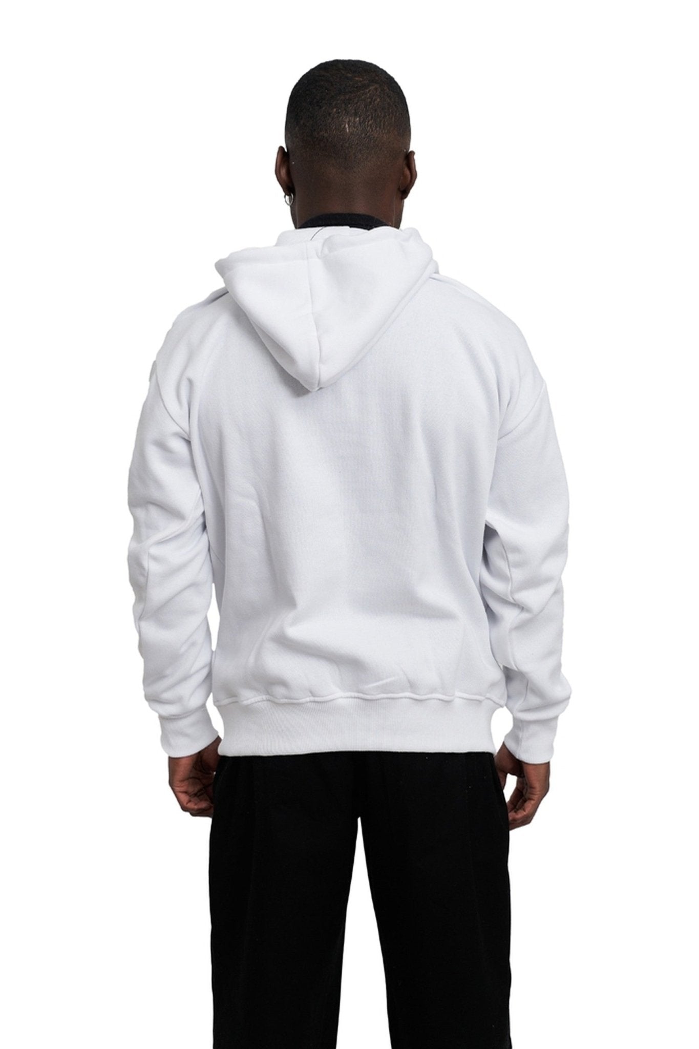 SUDADERA BLANCA/ORO CHICAGO SNEAKERS GOLDEN FACE HOODIE - AREA ZERO