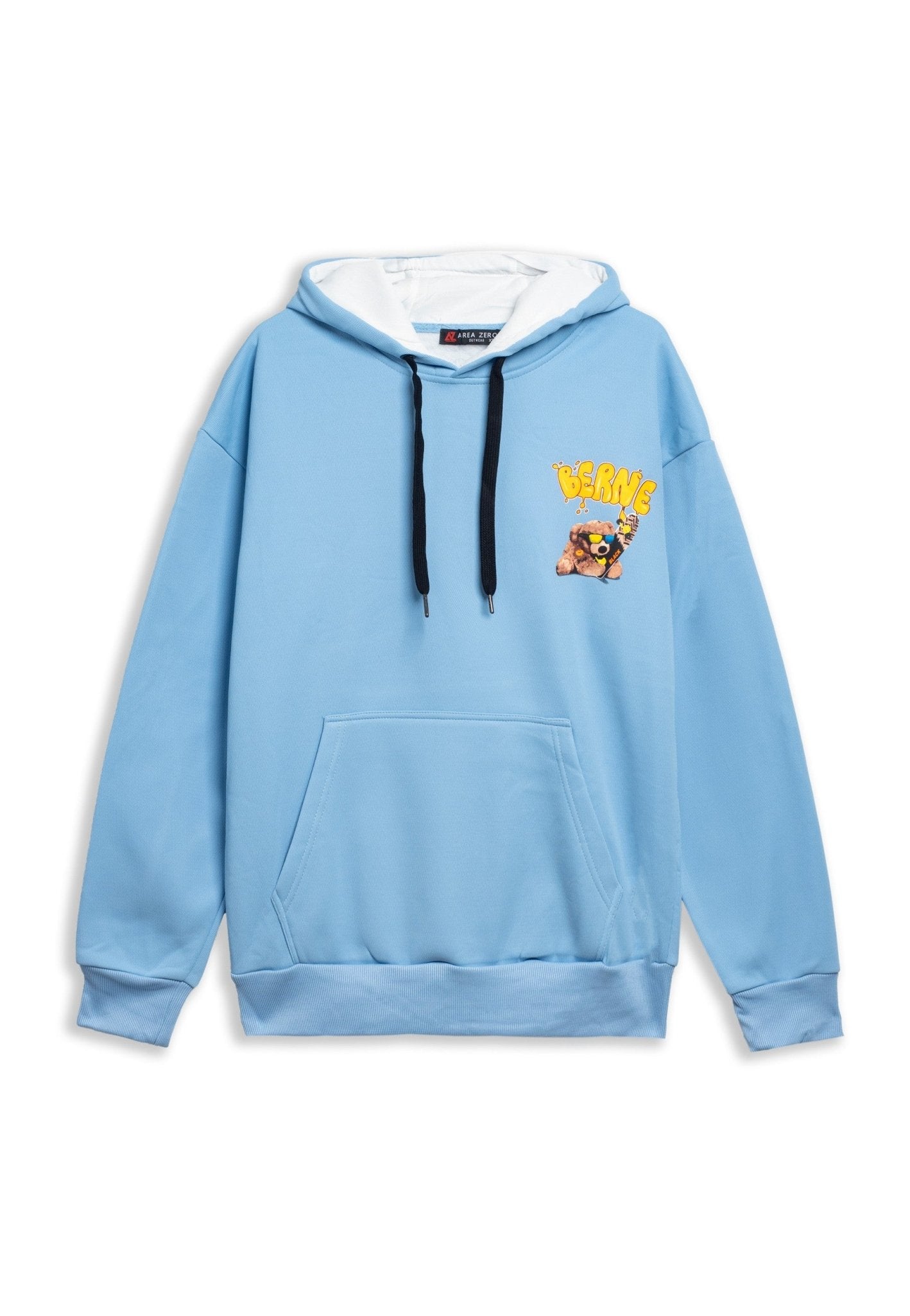 SUDADERA CELESTE BERNE SKATER BEAR HOODIE - AREA ZERO