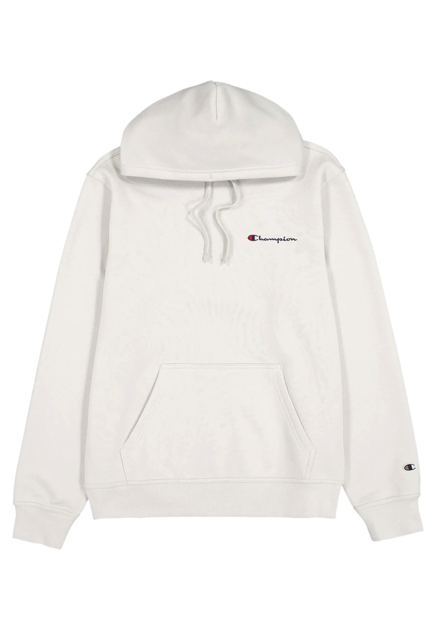 SUDADERA CHAMPION BEIGE SMALL EMBROIDERED LOGO HOODED SWEATSHIRT
