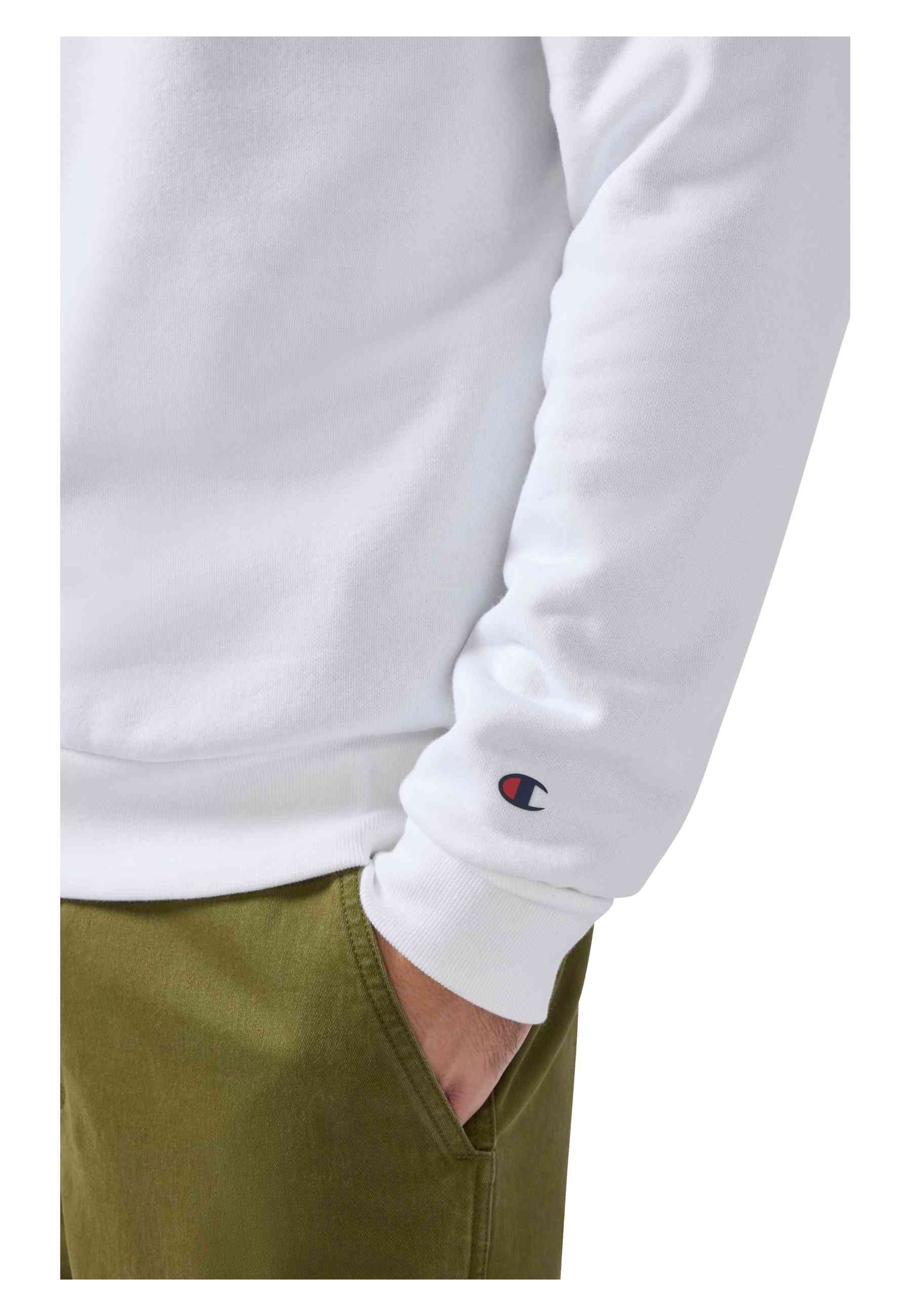 SUDADERA CHAMPION BLANCA BIG PRINTED LOGO CREWNECK